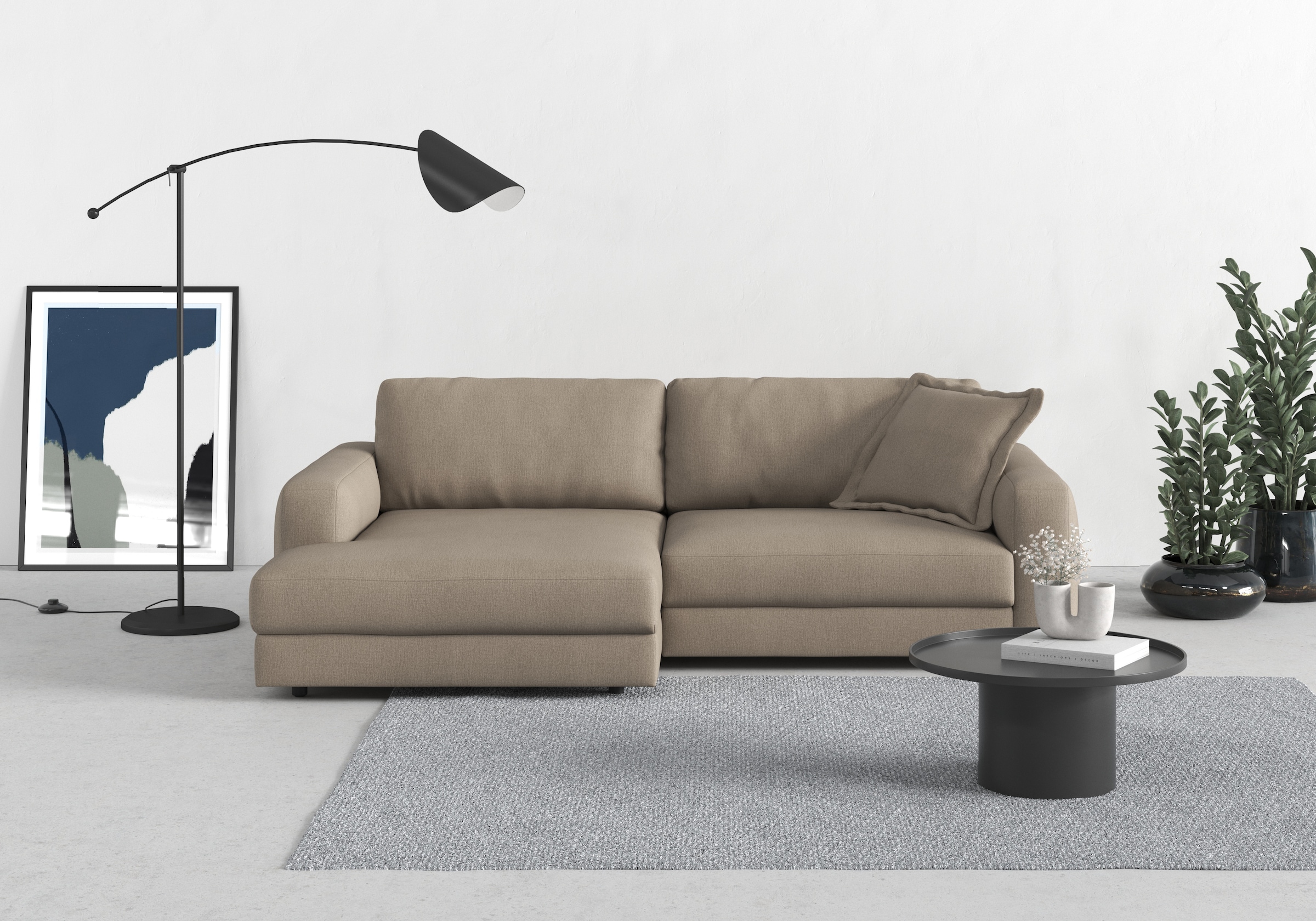 TRENDMANUFAKTUR Ecksofa »Bourbon«, (2 St.), mit extra hohem Sitzkomfort, auch in Cord erhältlich