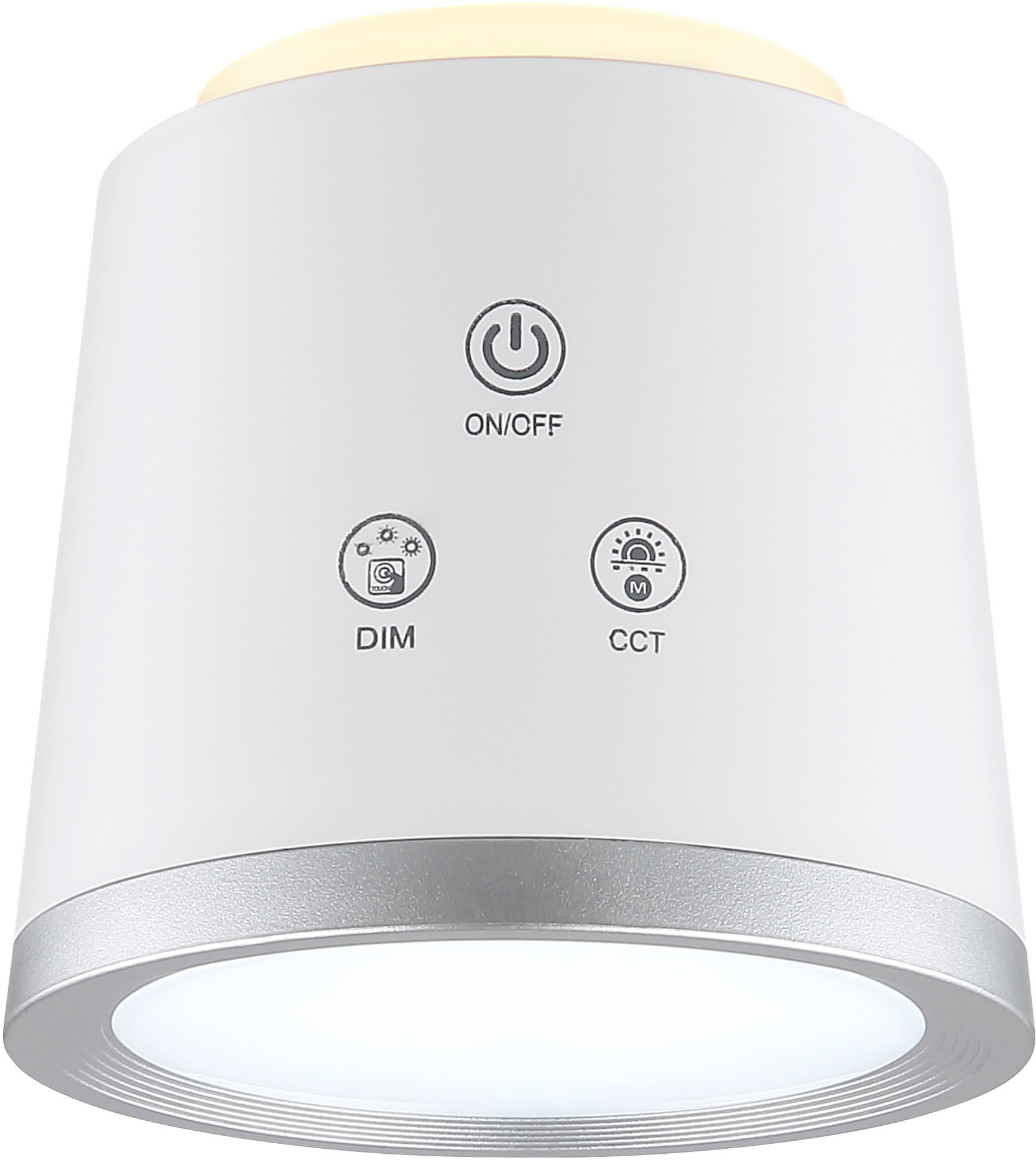 GLOBO LIGHTING LED Tischleuchte »MEEYA«, Leuchtmittel LED-Modul | LED fest integriert, Tischlampe/Arbeitszimmer/Bürotischleuchte/weiß/Touch Ein/Aus