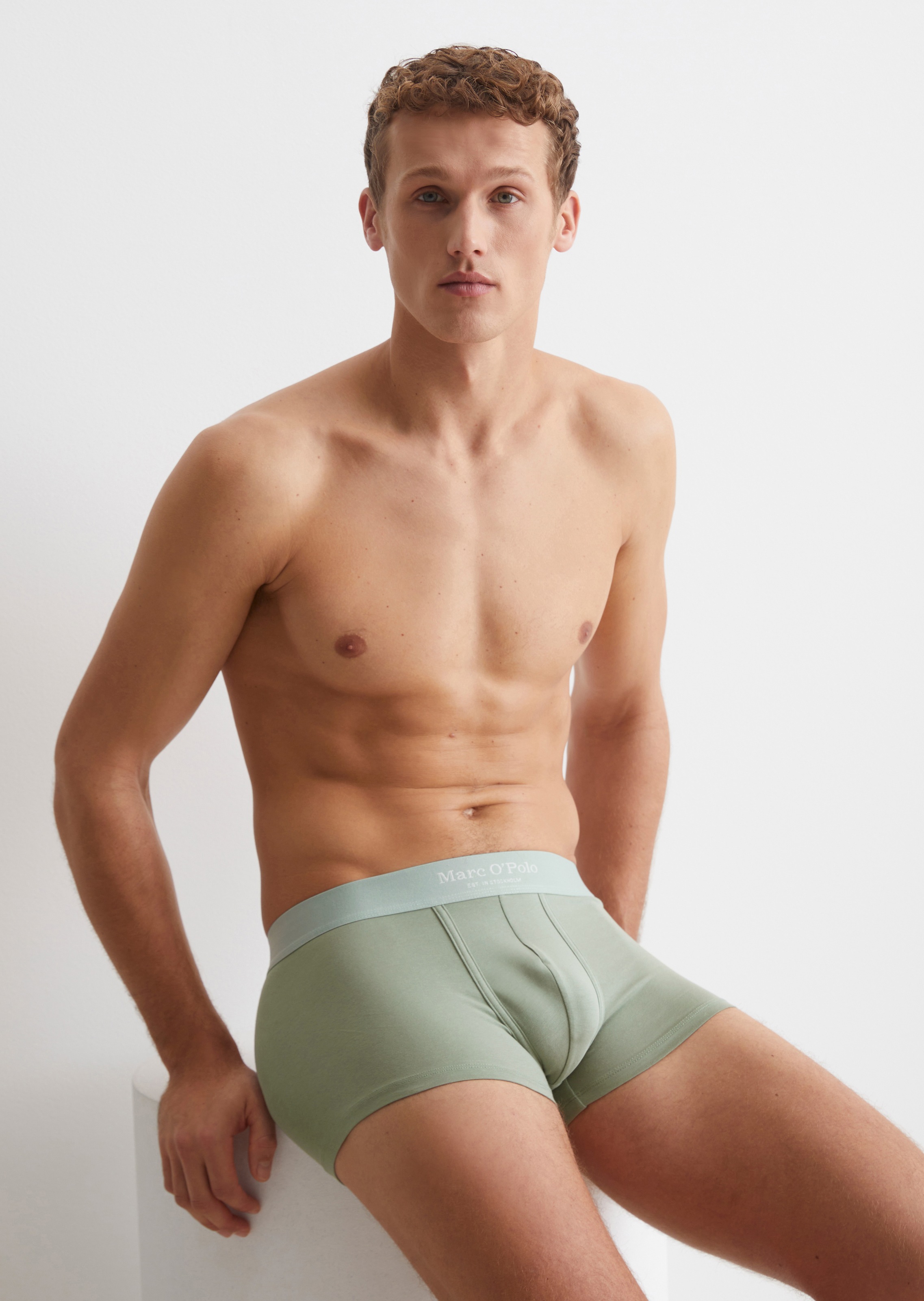 Marc O'Polo Trunk »Essentials«, (3er Pack), mit Webbund mit Logo-Schriftzug