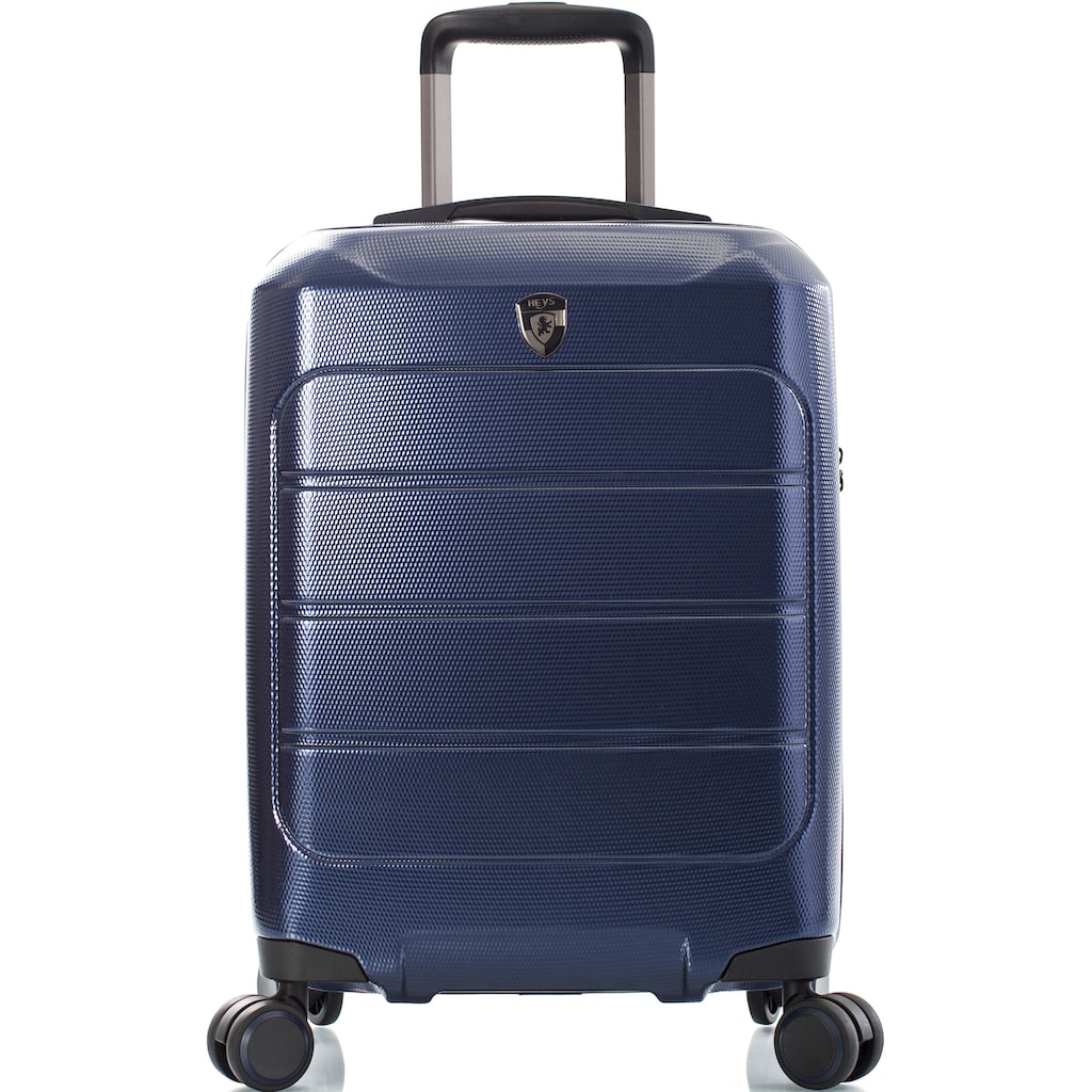 Heys Hartschalen-Trolley »Eco Case, 53 cm, Navy Blau«, 4 Rollen, Handgepäck-Koffer Reisegepäck zum Teil aus recyceltem Material