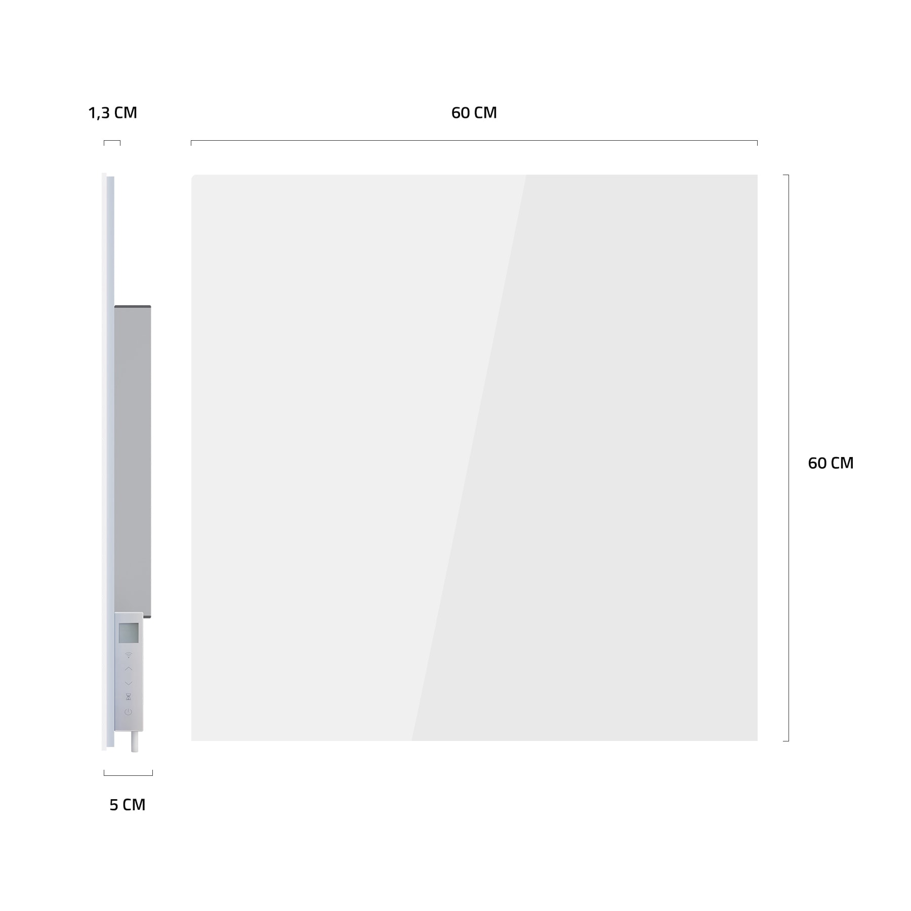 Hombli Smart-Home-Zubehör »Smartes Infrarot Glas Heizpanel 400W«