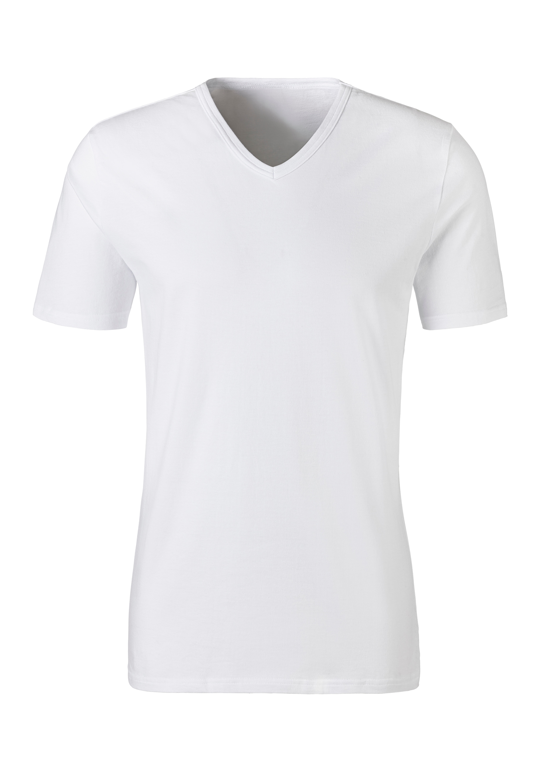 H.I.S Unterziehshirt 2 Stk. mit V-Ausschnitt und kleinem Logo, Unterhemd, T-Shirt