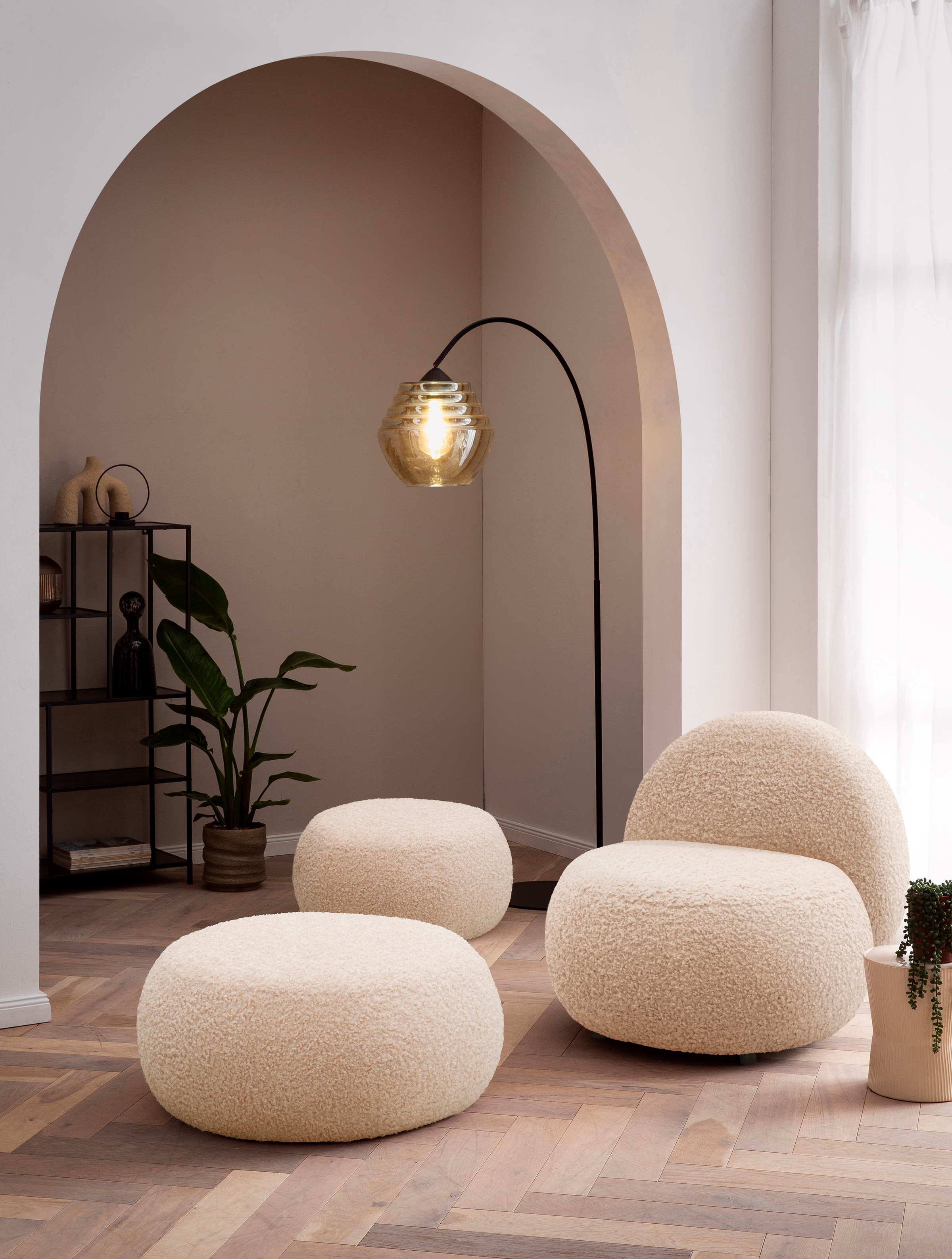 Home affaire Sessel »Mithras II Cocktailsessel, organische Formensprache, S günstig online kaufen