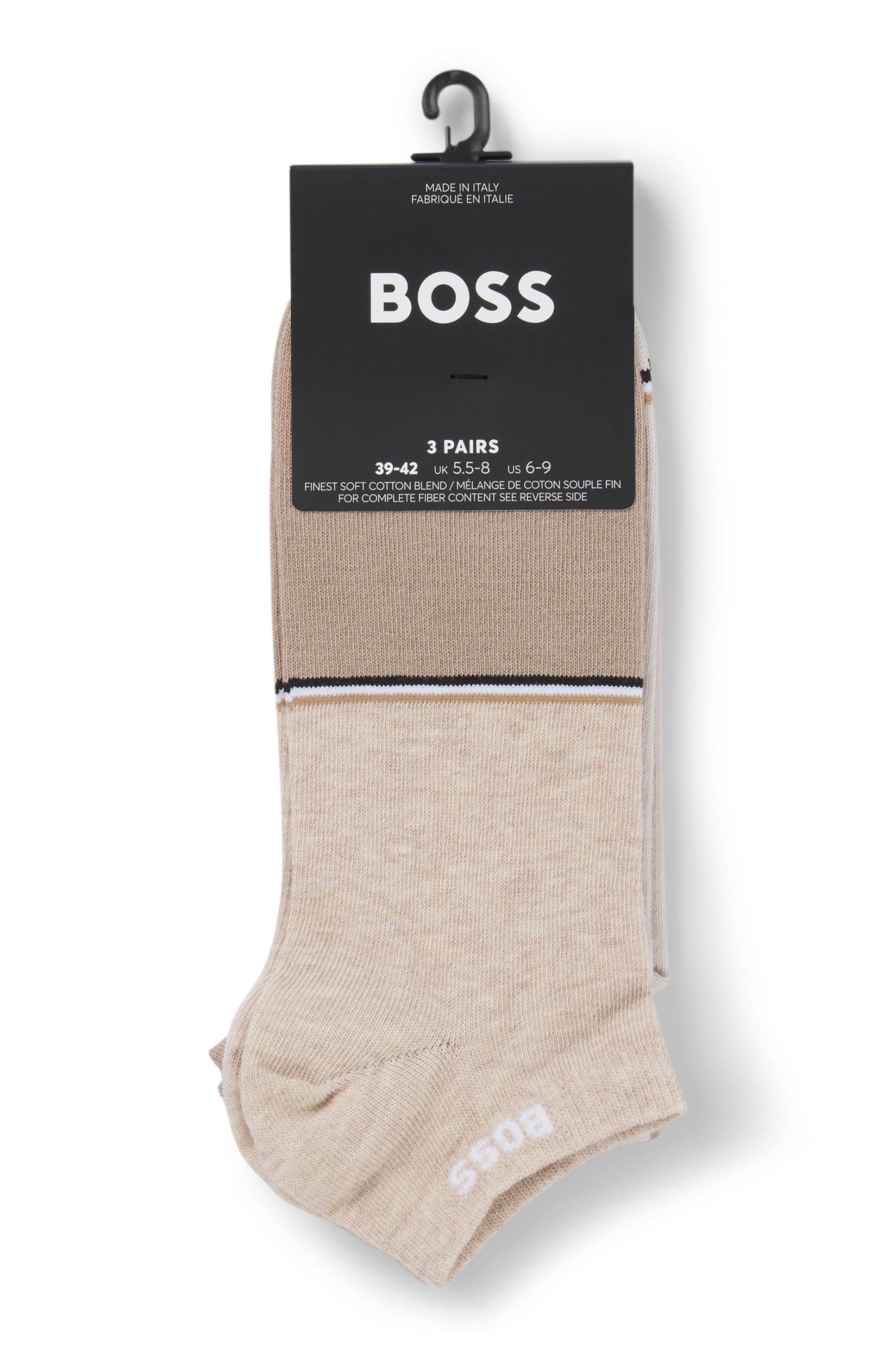 BOSS Freizeitsocken »3P AS Colorblock«, (Packung, 3 Paar), Mit BOSS Logoschriftzug