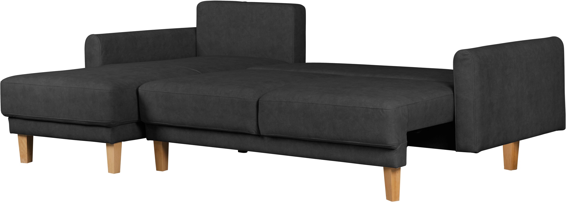 Home affaire Ecksofa »TRIPLO optionale Schlafsofa mit Bettkasten, Maße B/T/H: 234/164/89 cm«, L-Form wahlweise mit Bettfunktion - Liegefläche 132x210 cm