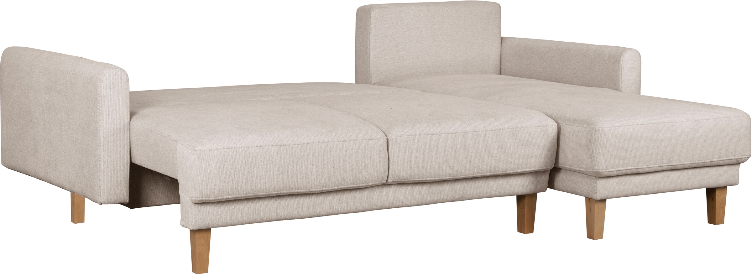 Home affaire Ecksofa »TRIPLO optionale Schlafsofa mit Bettkasten, Maße B/T/H: 234/164/89 cm«, L-Form wahlweise mit Bettfunktion - Liegefläche 132x210 cm
