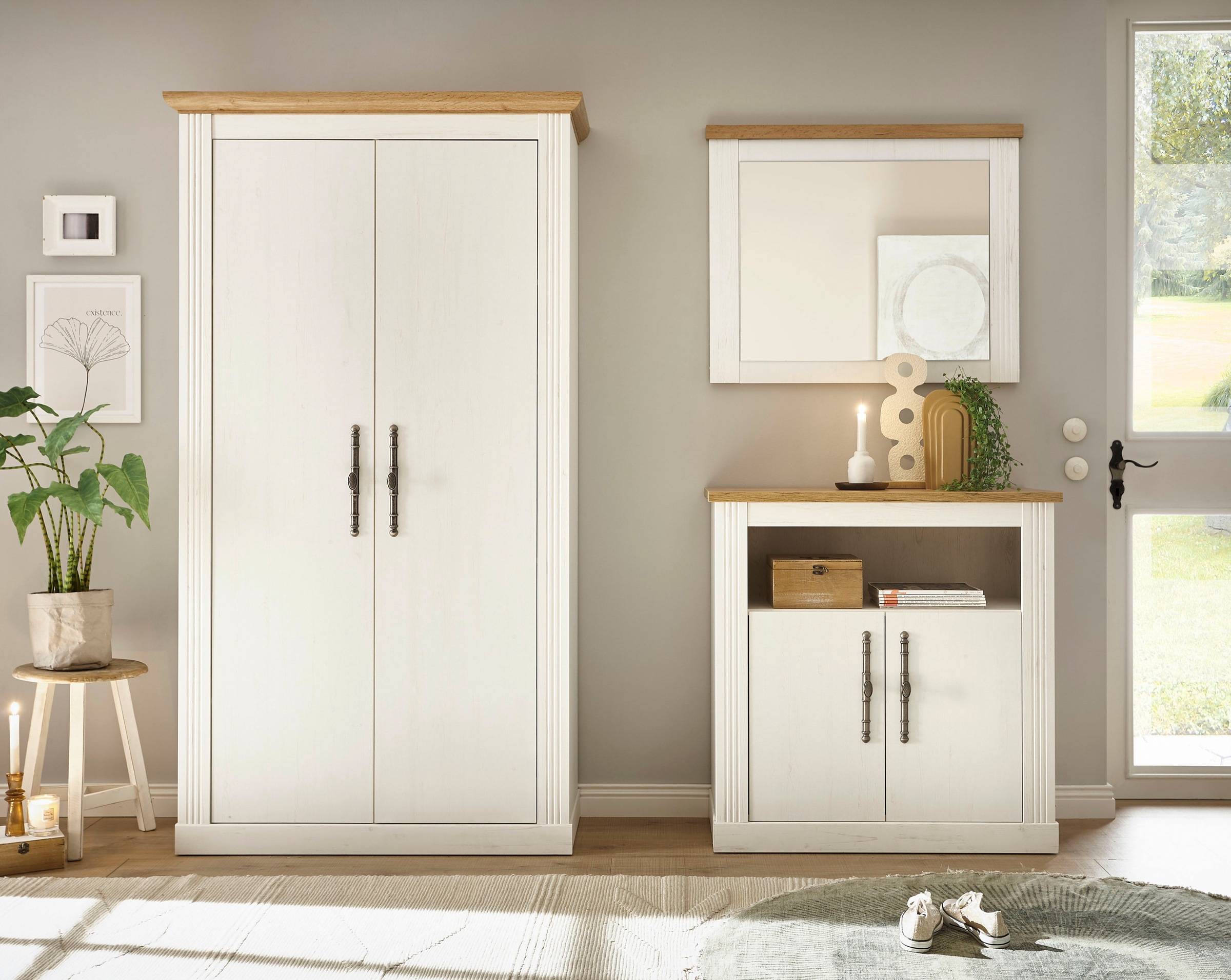 Home affaire Garderoben-Set »WESTMINSTER TOPSELLER!«, (3 St., Kommode, Spie günstig online kaufen