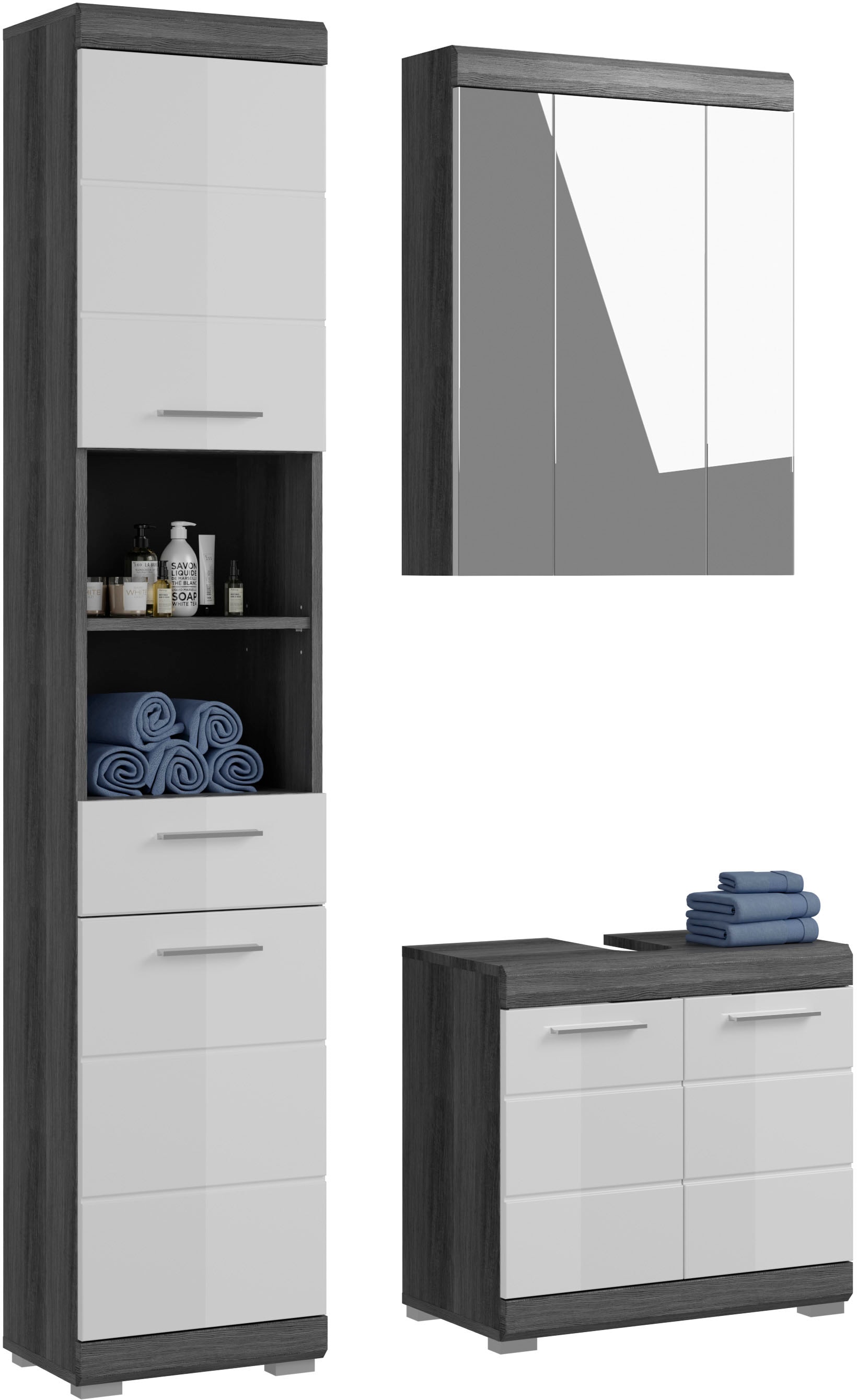 INOSIGN Badmöbel-Set »Siena, 3 teilig, bestehend aus:«, (Set, 3 St.), Hochs günstig online kaufen