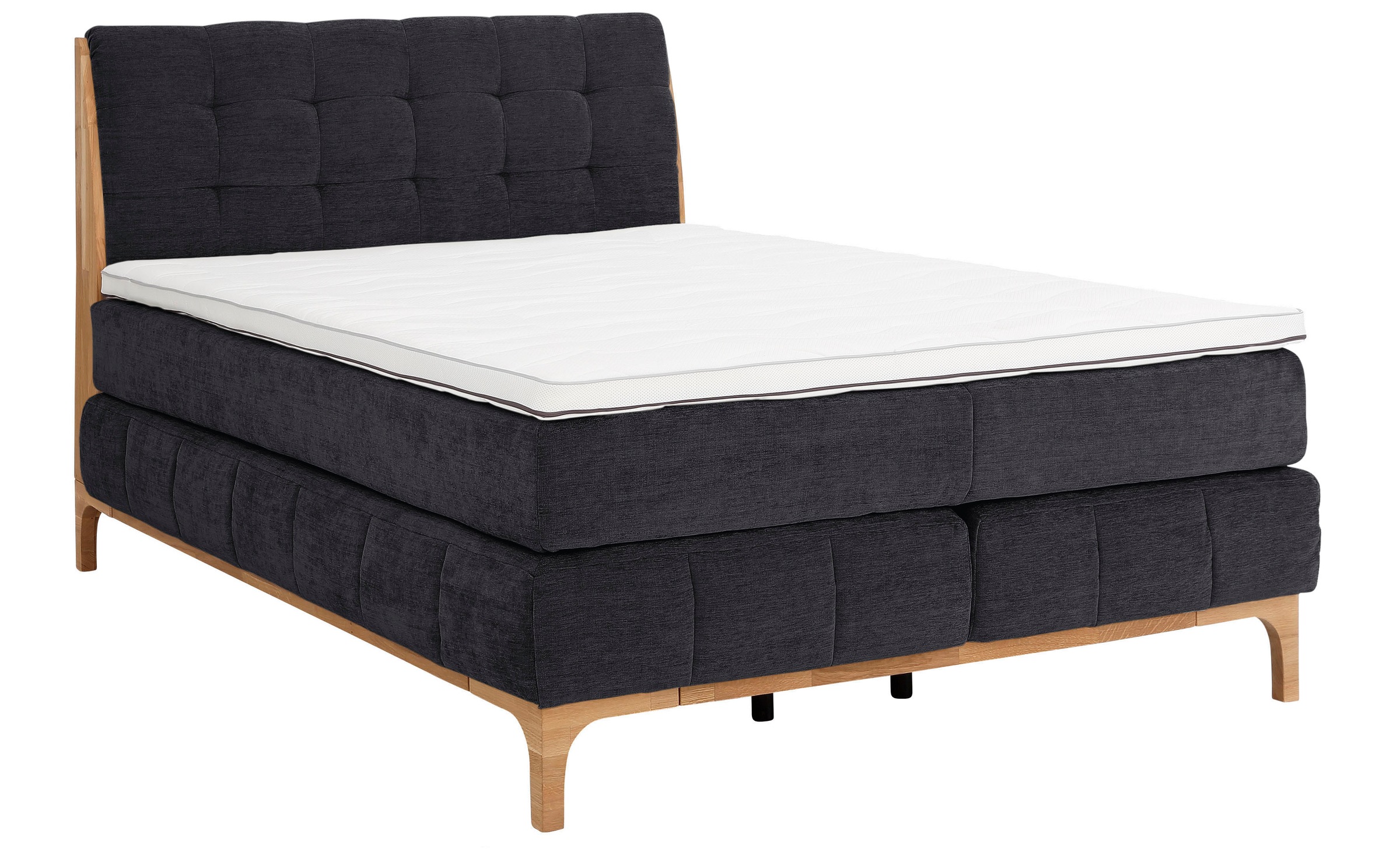 OTTO products Boxspringbett »Jelle«, (5 St.), zertifizierte, recycelte Bezu günstig online kaufen