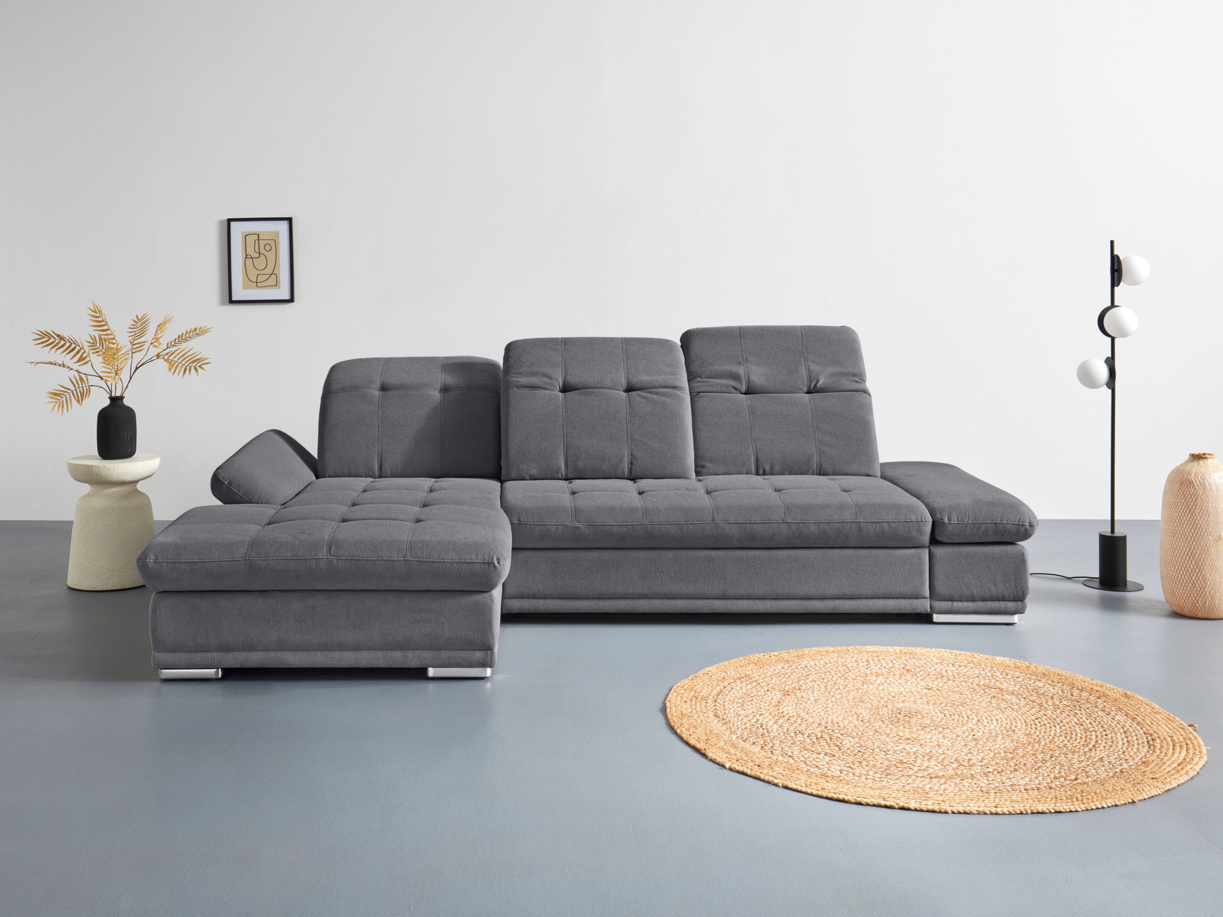 COTTA Ecksofa "Holiday L-Form mit Sitztiefen-, Armteil- und Kopfteilverstel günstig online kaufen