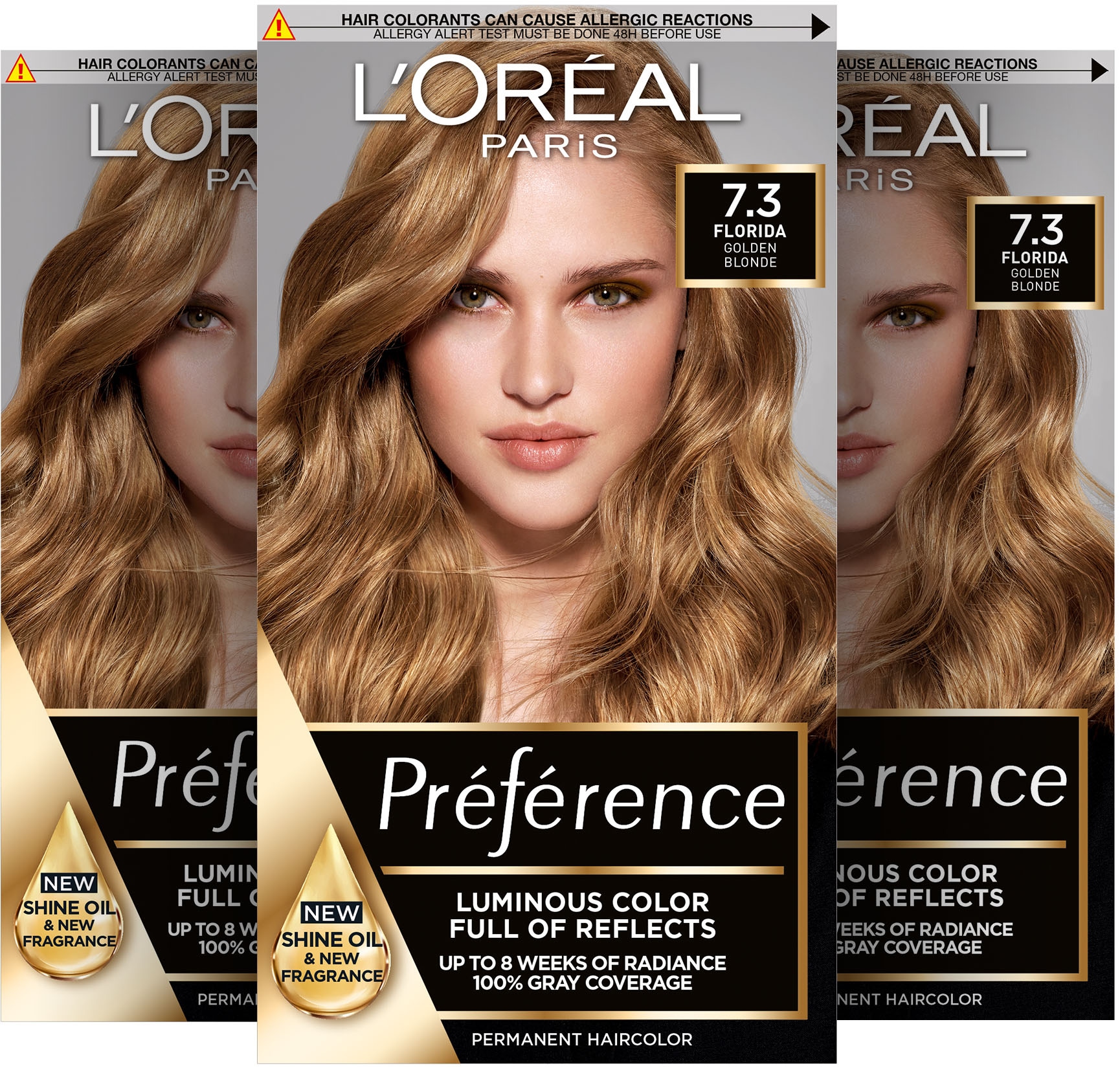 L'ORÉAL PARIS Coloration »Préférence«, (3 tlg.), mit pflegender Formel