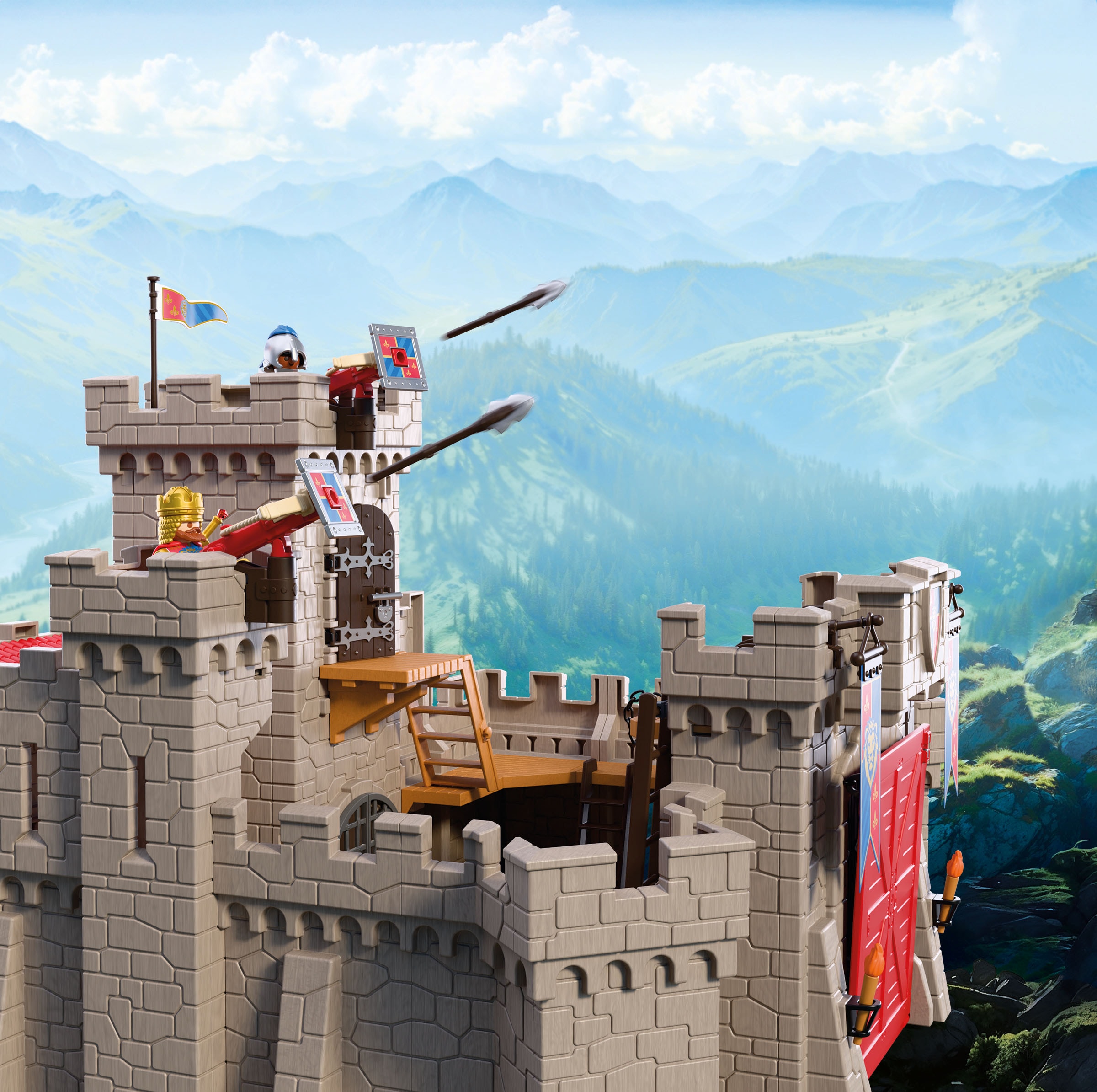 Playmobil® Konstruktions-Spielset »Große Löwenritterburg (72112), Knights« XXL Ritterburg mit Zugbrücke; Made in Europe