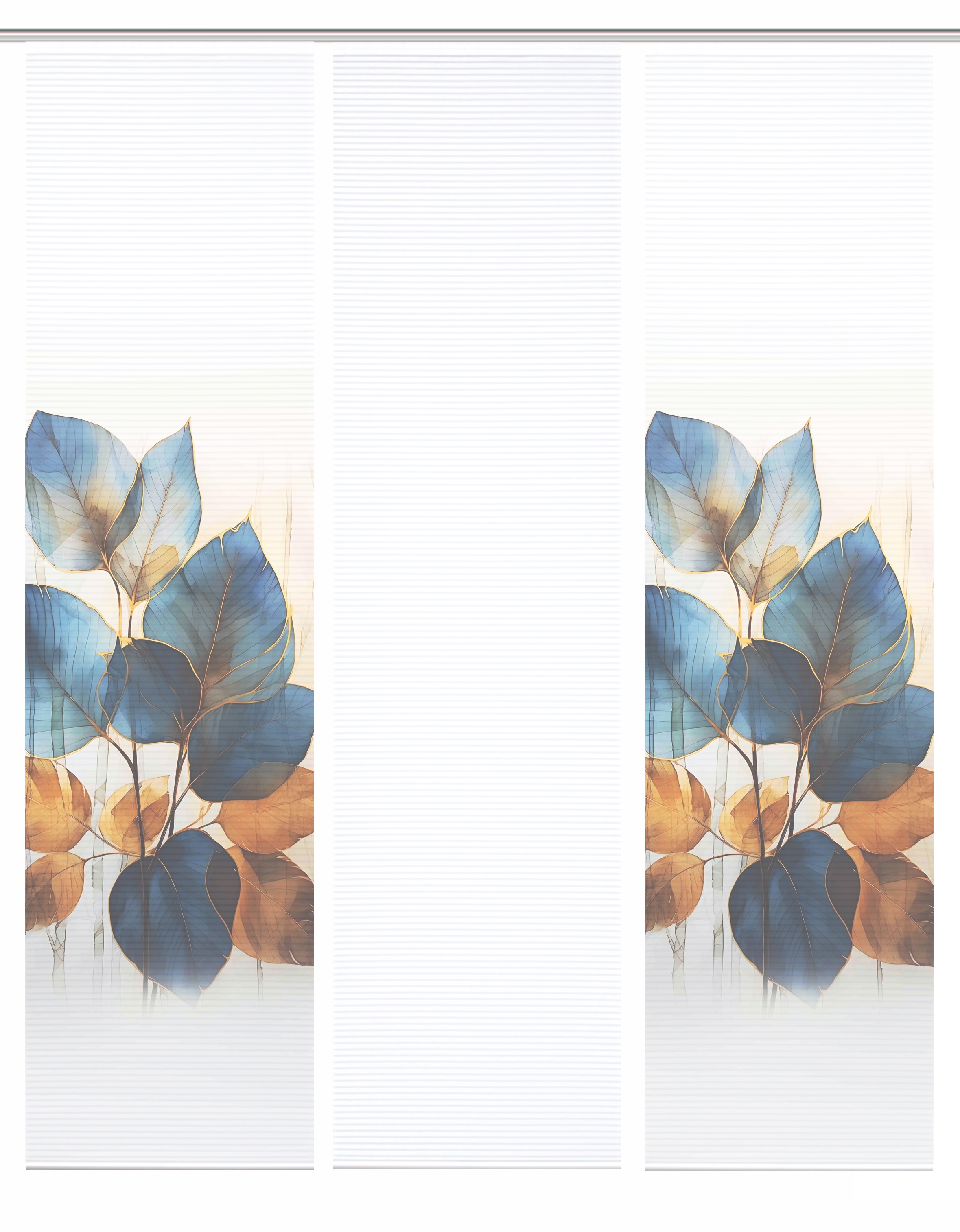 HOME in green Schiebegardine »THALIN« Paneelwagen 3 Stk. tlg. Bambusoptik, SET, recycelt, Digitaldruck