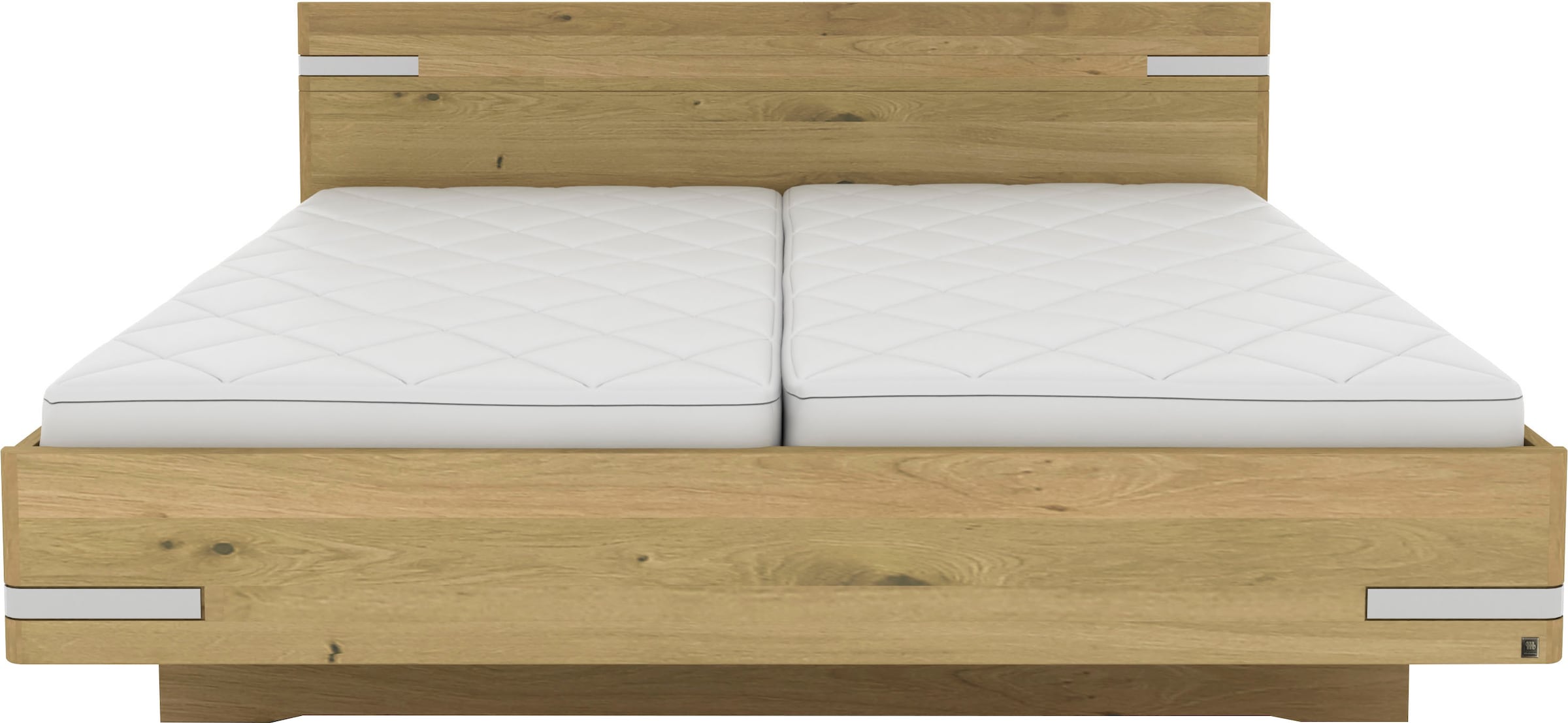 Musterring Holzbett »Savona, Bettgestell, Bettrahmen, teilmassiv Bianco-Eic günstig online kaufen