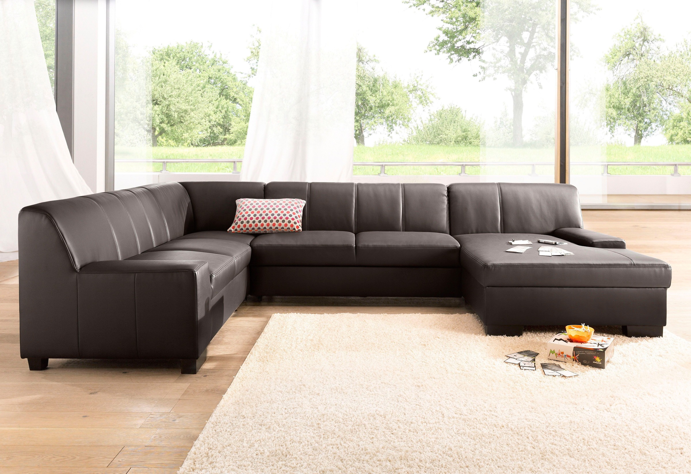 DOMO collection Wohnlandschaft »Norma Top, elegant und modern, flache Armle günstig online kaufen