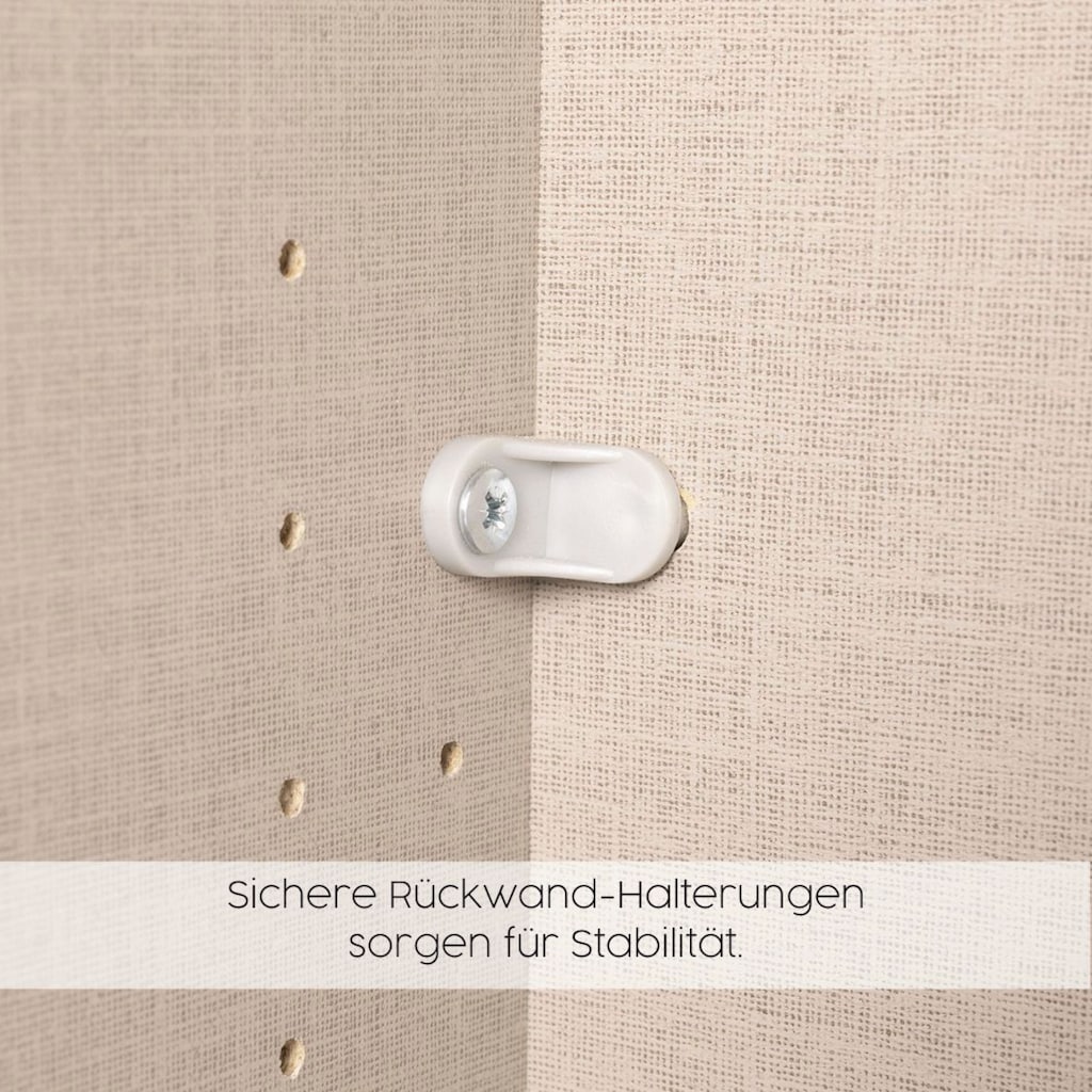 rauch Drehtürenschrank »Voyager«, mit modernen Griffen in Graumetallic, inkl. Außenschubkästen