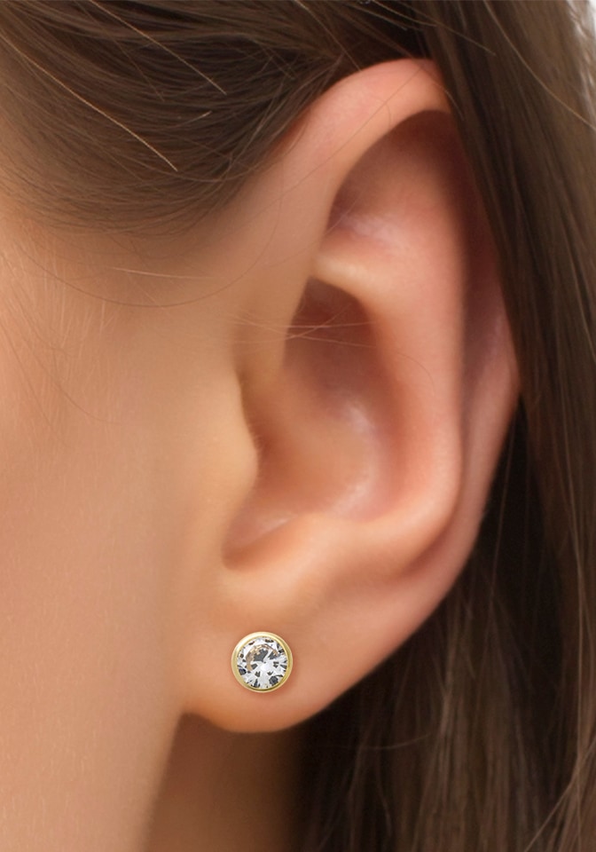 Amor Paar Ohrstecker »2013788« mit Zirkonia (synth.)