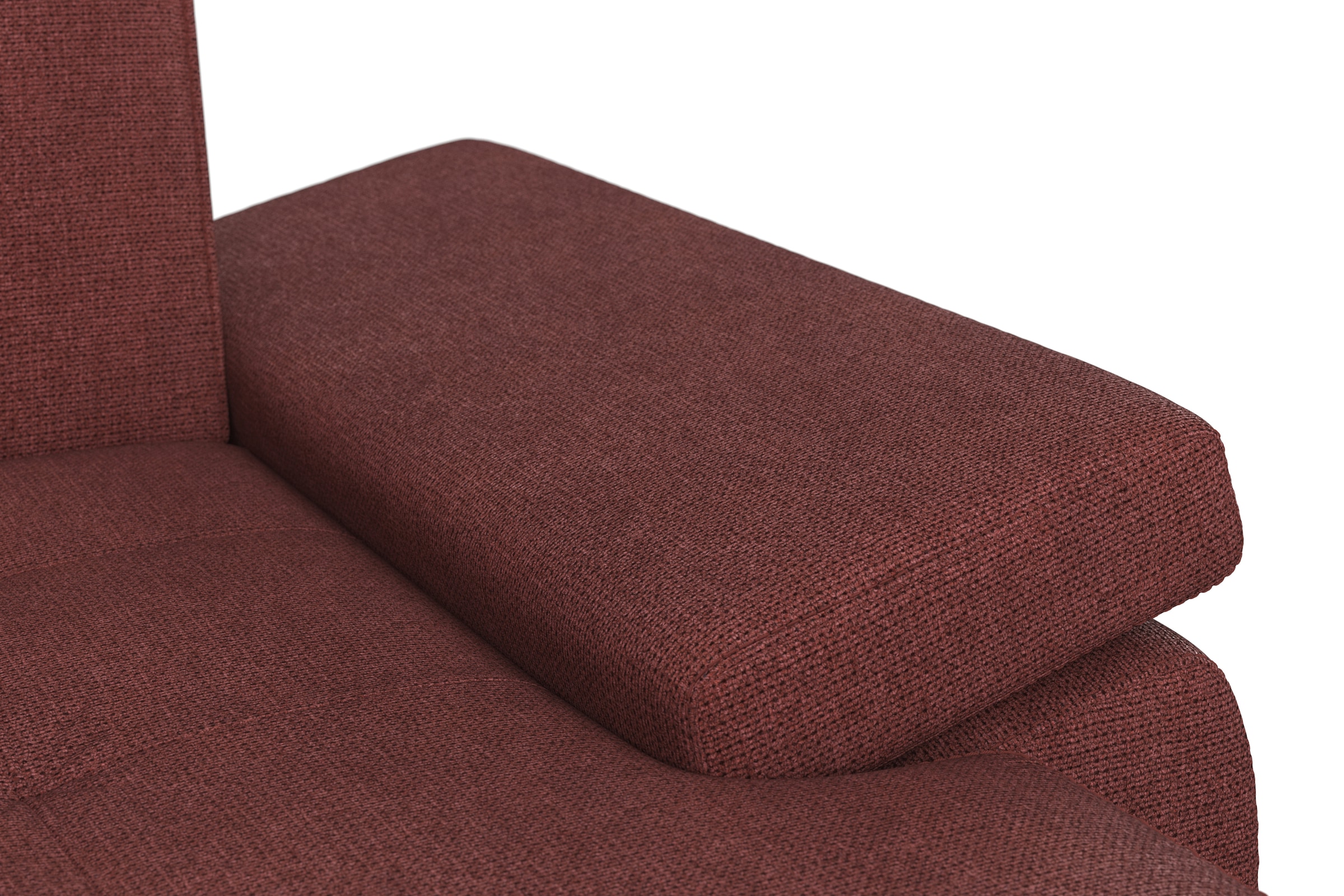 DOMO collection Wohnlandschaft »Capelo, komfortabel, klare Linien zeichnen dieses Design aus, U-Form«, mit Armteilverstellung, wahlweise mit Bettfunktion, Federkern