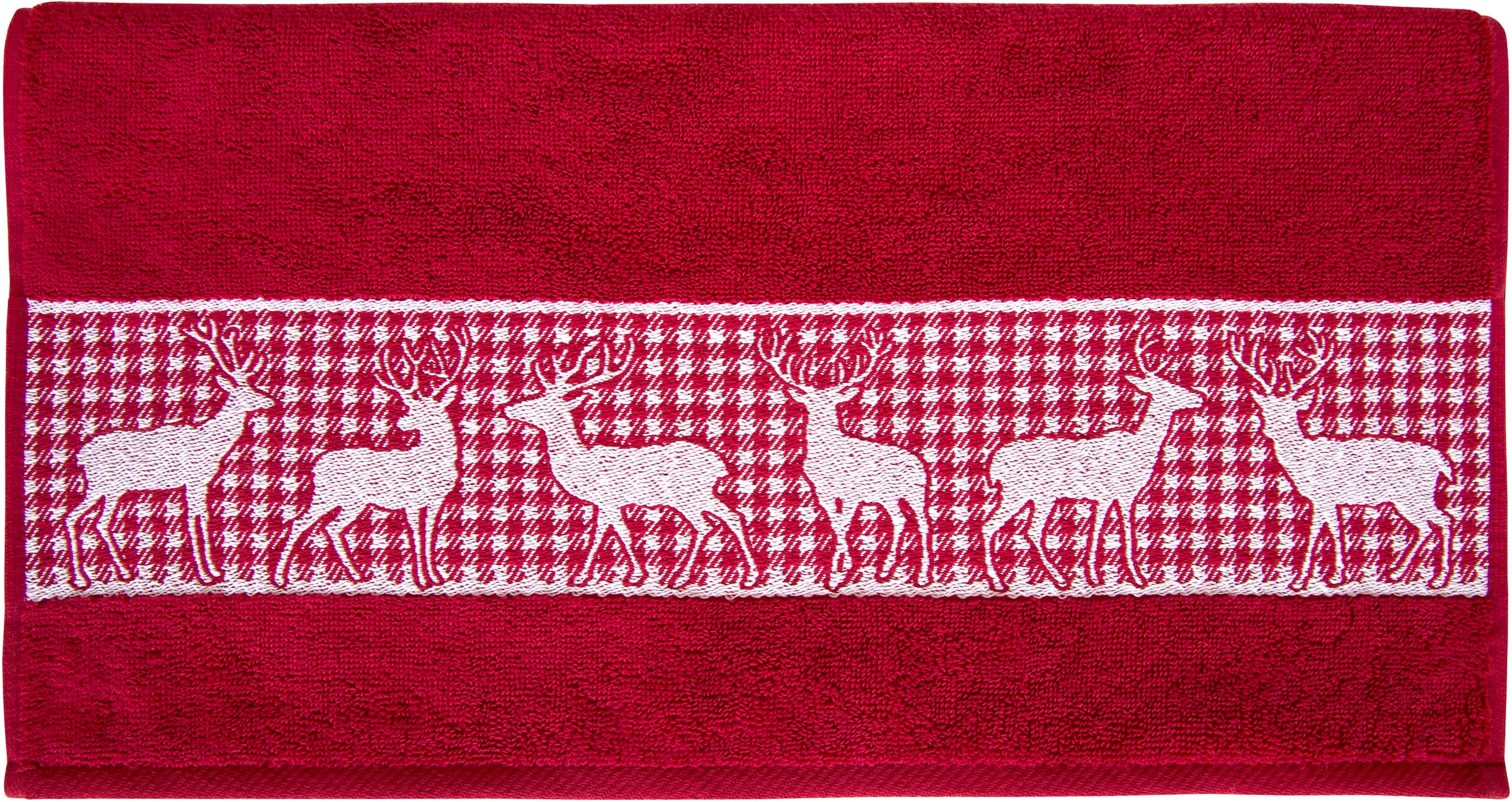 Dyckhoff Handtuch »Hirschparade«, (1 St., 1x Handtuch (50 x 100 cm), Made i günstig online kaufen