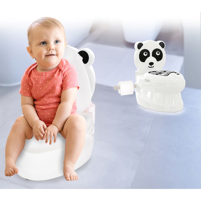 Toilettentrainer Spülsound Jamara »Meine mit Toilette, kleine Toilettenpapierhalter und Panda«, bei online