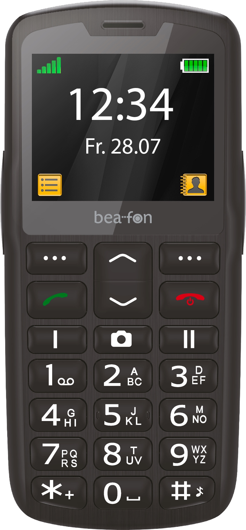 Beafon Handy »SL260 LTE«, Schwarz/Silber, 5,6 cm/2,2 Zoll