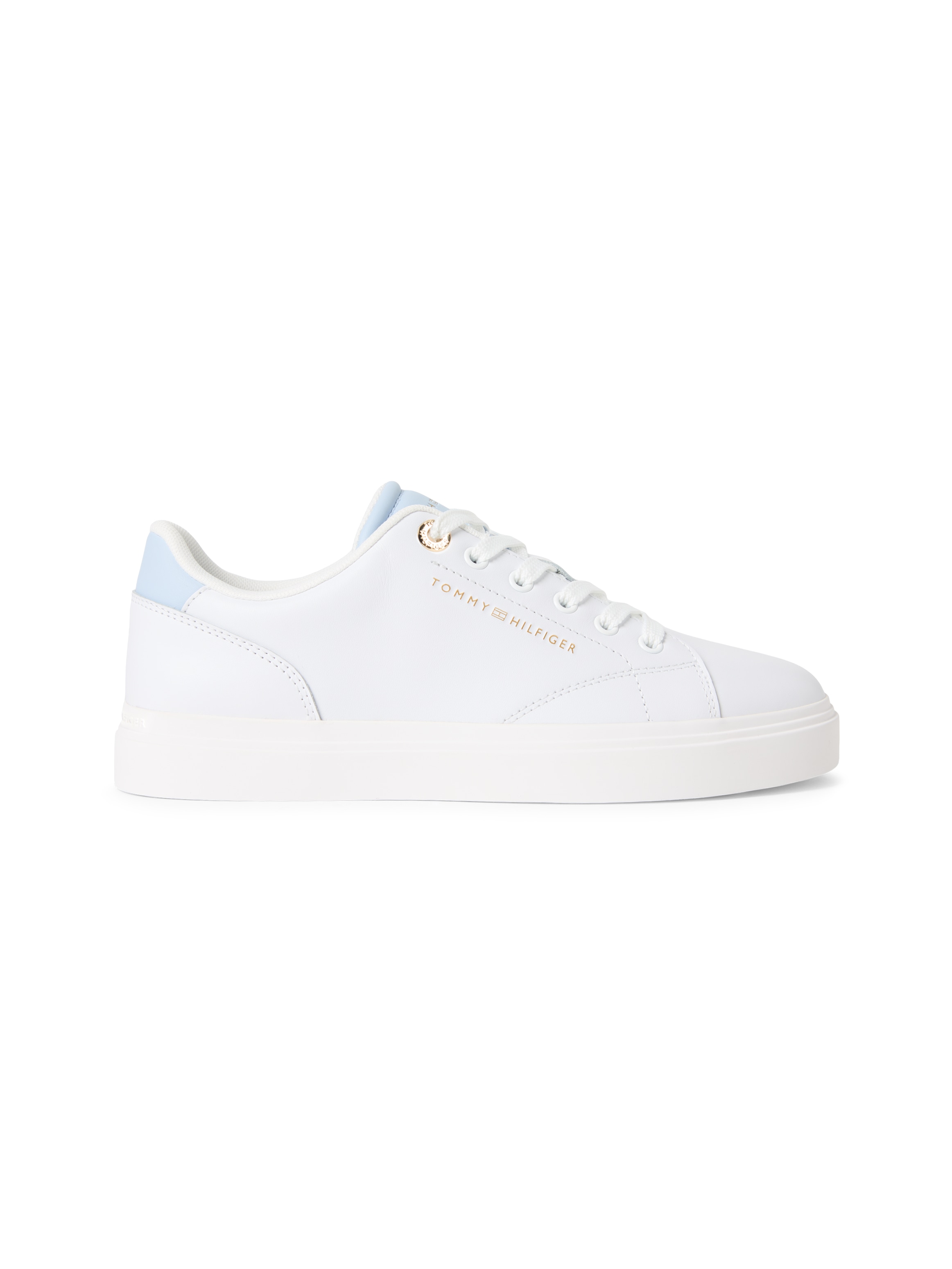 Tommy Hilfiger Plateausneaker »TH CHIC SNEAKER«  Freizeitschuh, Halbschuh, Schnürschuh mit Ziernähten