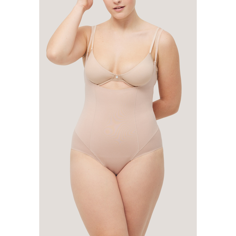 YSABEL MORA Shaping-Body mittlerer Form-Effekt, atmungsaktiv, Baumwollmix, elastisch beige XL - N-Gr N-Gr XL Miederbody von Ysabel Mora