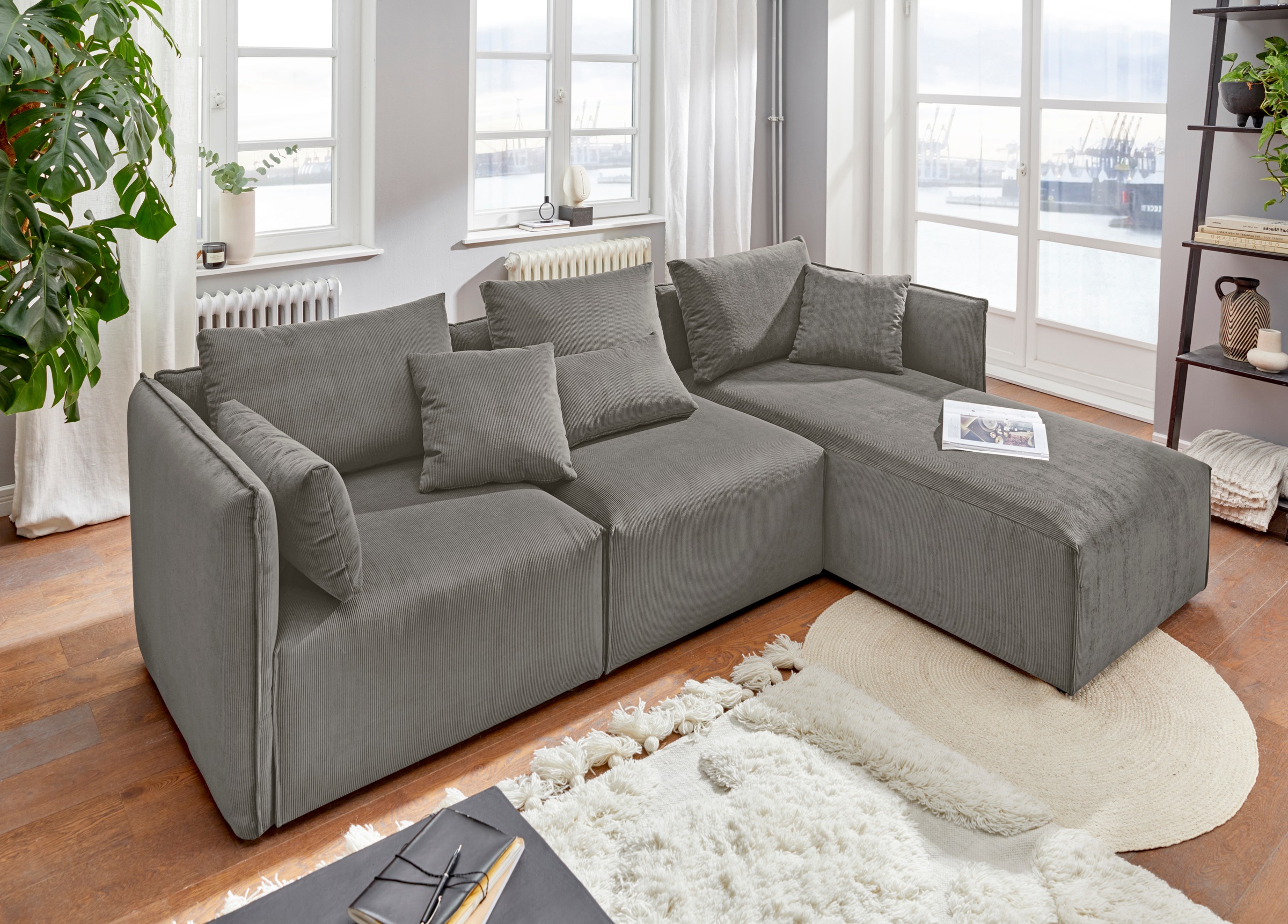 andas Ecksofa »Nöre«, (3 Teile), zusammengesetzt aus Modulen, in vielen Bez günstig online kaufen