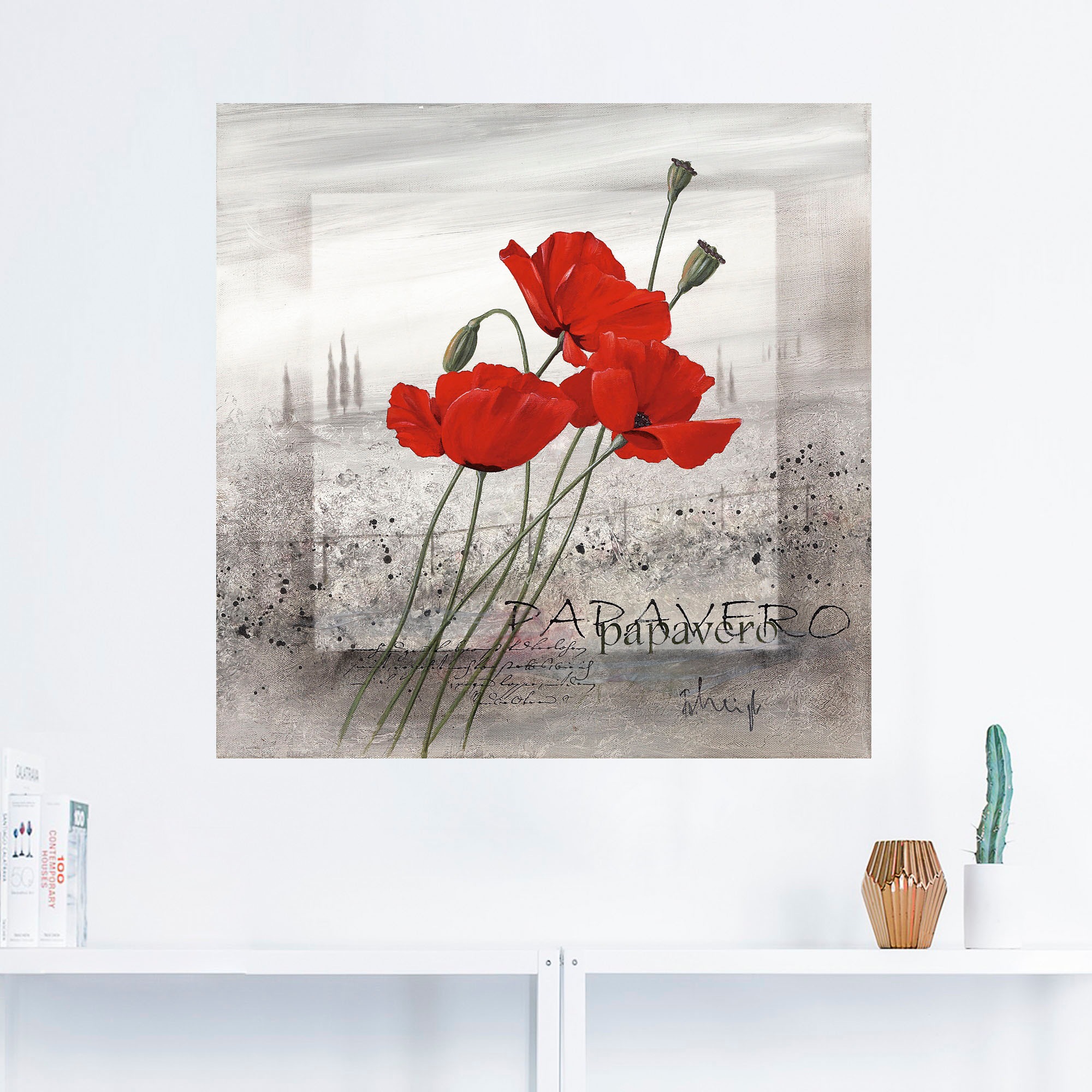 Artland Wandbild »Mohnblumen«, Blumen, (1 St.), als Leinwandbild, Poster, Wandaufkleber in verschied. Größen