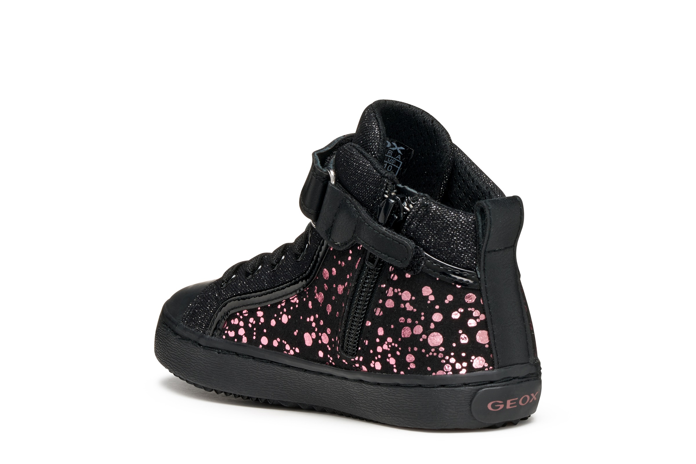 Geox Sneaker »J KALISPERA GIRL«, Schnürboots, Glitzerschuh mit Gummizug