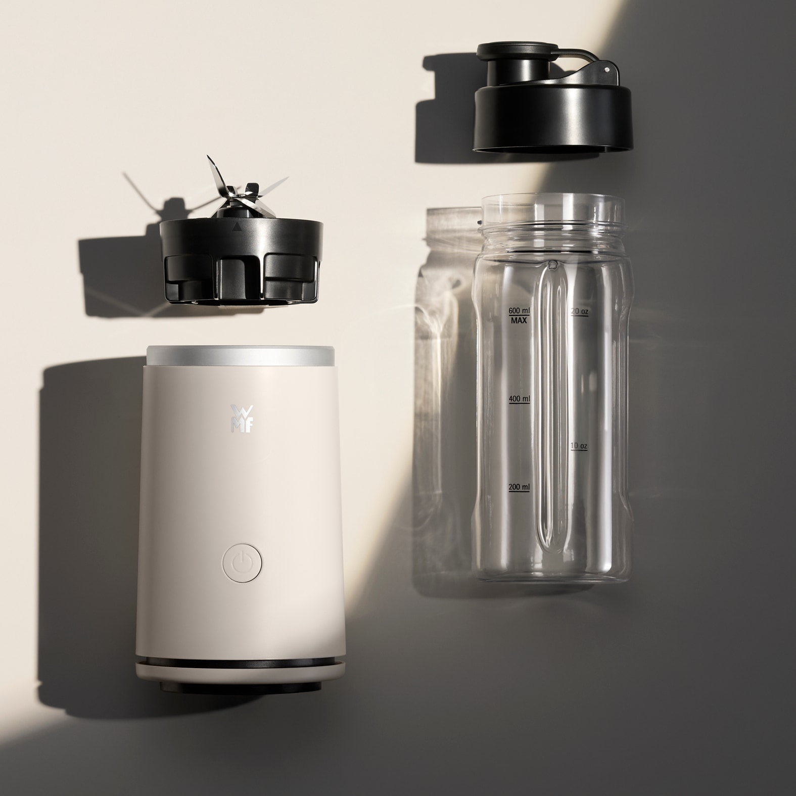 WMF Smoothie-Maker »Mix & Go Touch« 500 W recyceltes Material, auslaufsichere Trinkflasche, Einhandbedienung