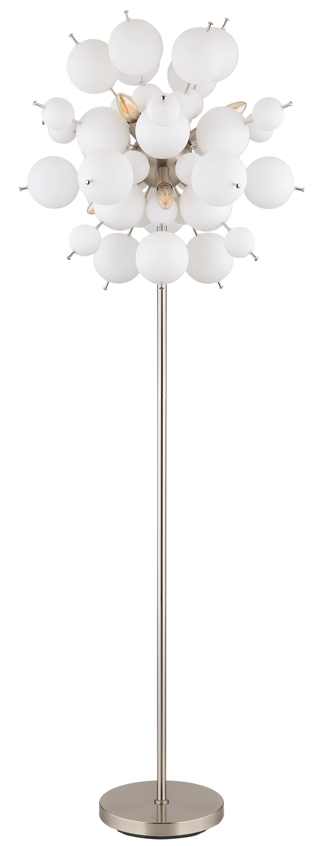 GLOBO LIGHTING Stehlampe »UDO« E14 1 Stk. Stehleuchte, mehrere Glaskugeln, günstig online kaufen