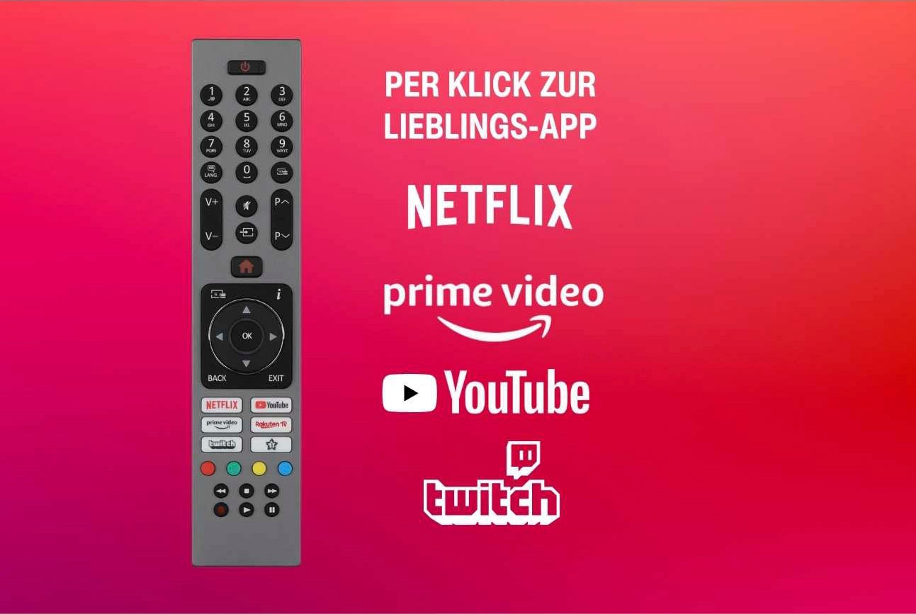 Telefunken LED-Fernseher »D55V850M5CWH«, 4K Ultra HD, Smart-TV