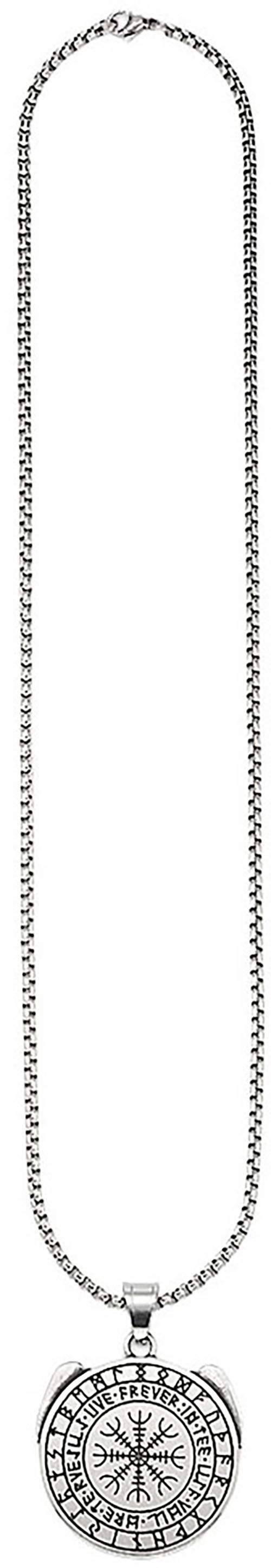 Bruno Banani Kette mit Anhänger »Schmuck Geschenk Edelstahlkette mit Anhänger rund«