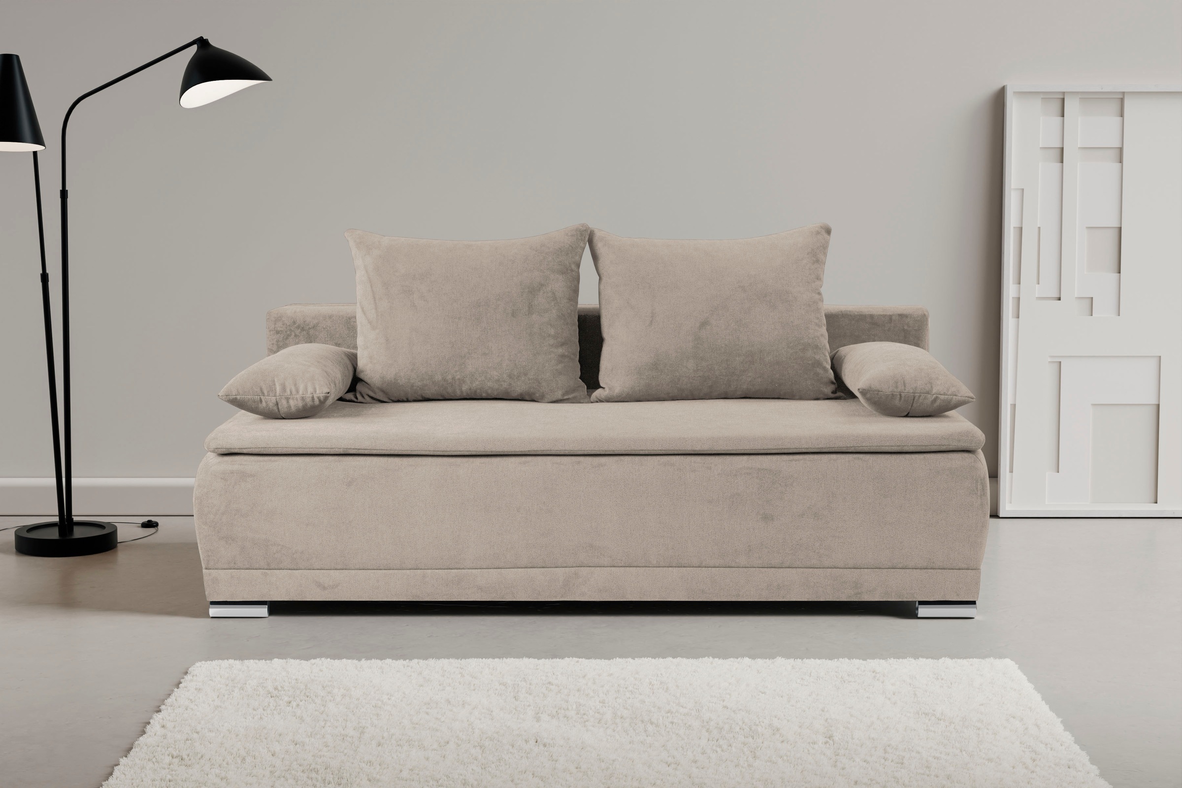 WERK2 Schlafsofa "Biggi komfortabel & elegant, Schlaffunktion, Bettkasten, günstig online kaufen