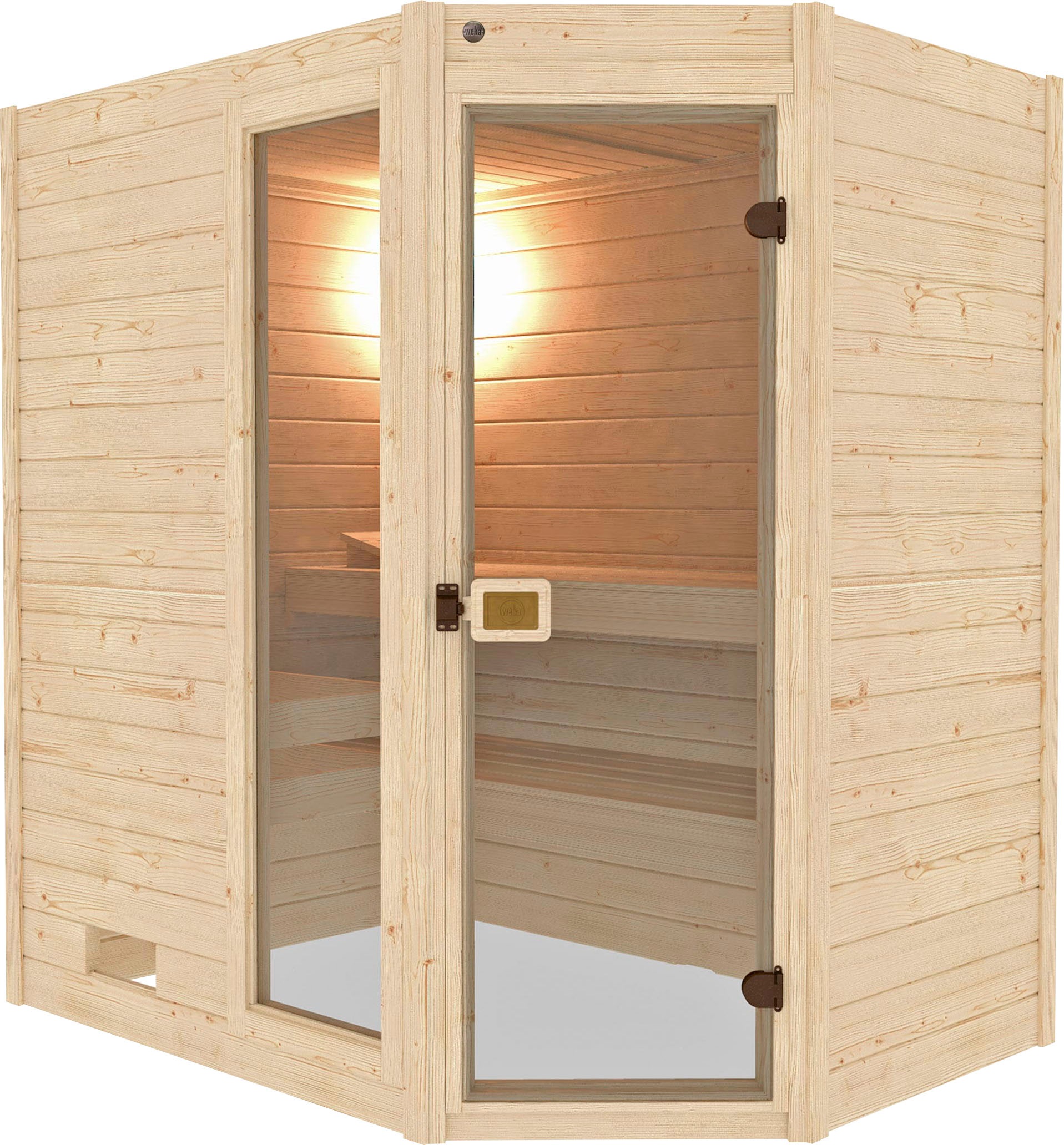 weka Sauna »Valida«, 5,4 kW-Ofen mit integrierter Steuerung