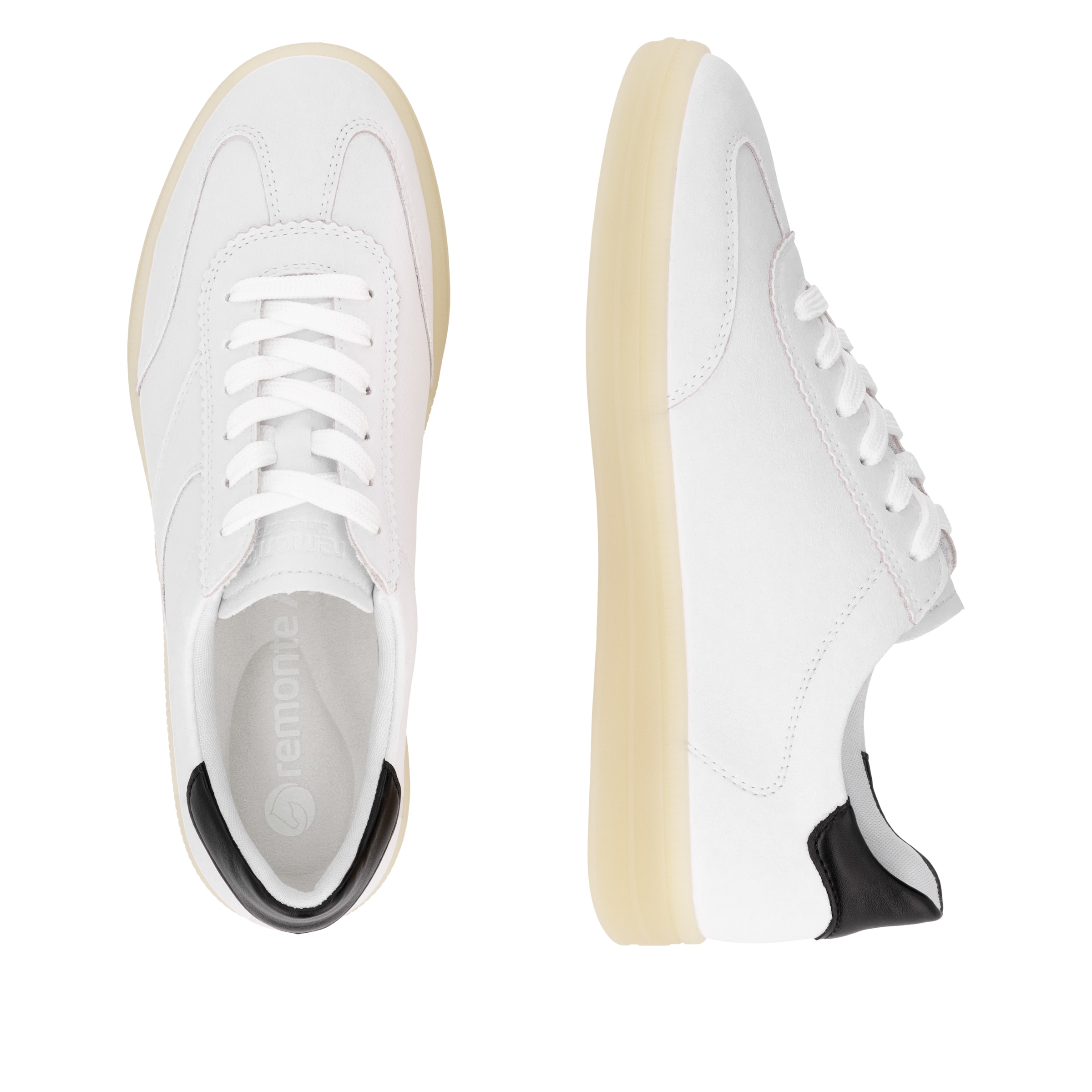 Remonte Sneaker  , Freizeitschuh, Halbschuh, Schnürschuh mit gepolstertem Schaftrand