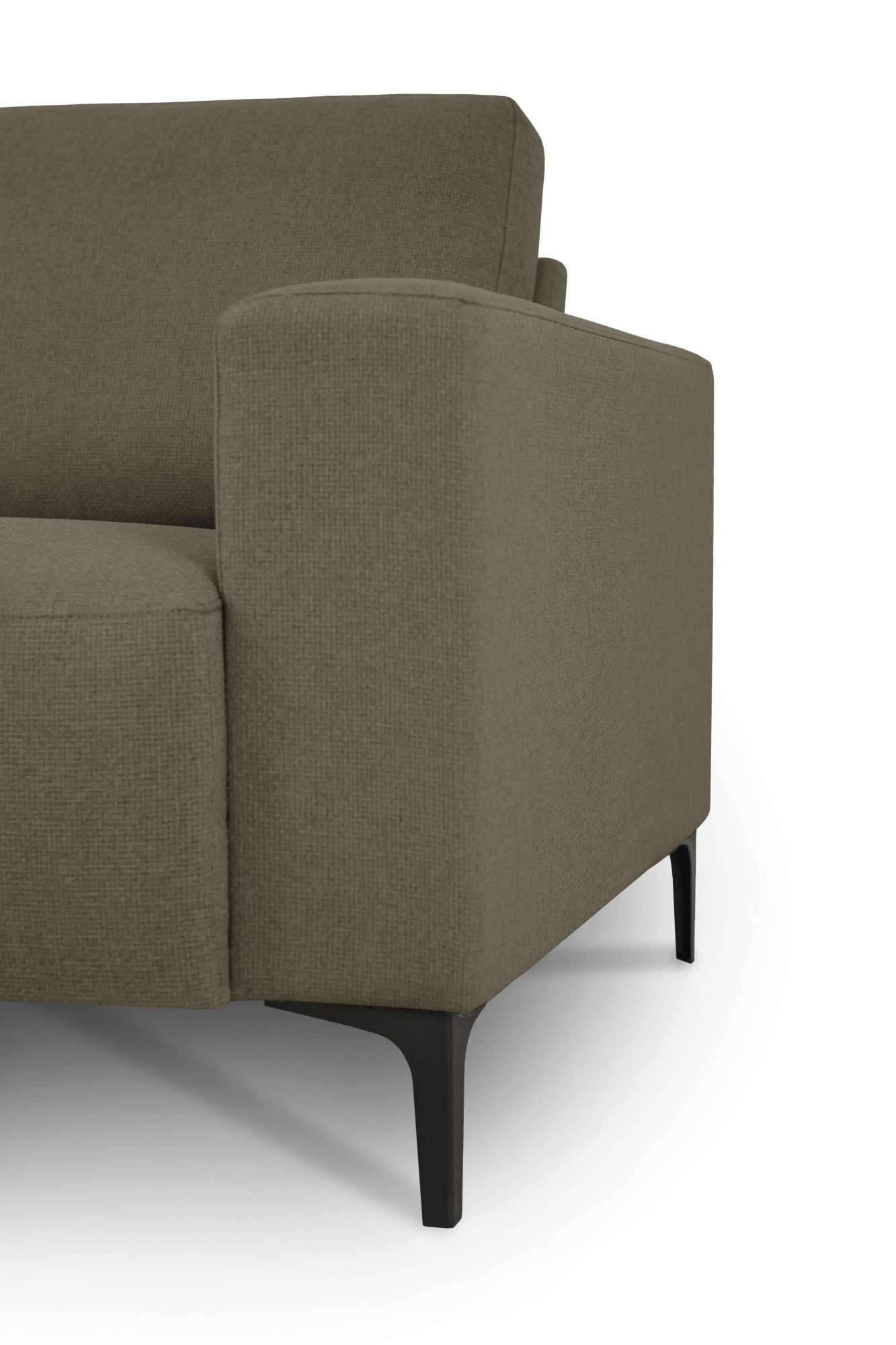 Home affaire Ecksofa »Tournon, L-Form, Breite 262 cm, Webstoff, Chenille«, Designsofa im nordischen Stil, Wellenunterfederung, Metallfüße