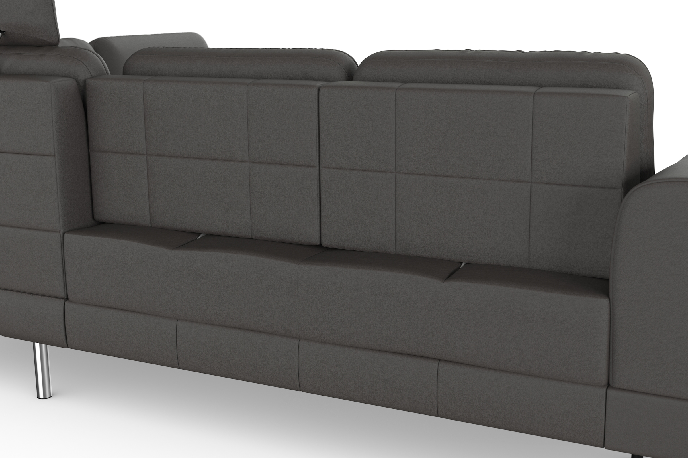 sit&more Ecksofa »Bendigo L-Form«, inklusive Sitztiefenverstellung, Bodenfreiheit 15 cm, in 2 Fußfarben