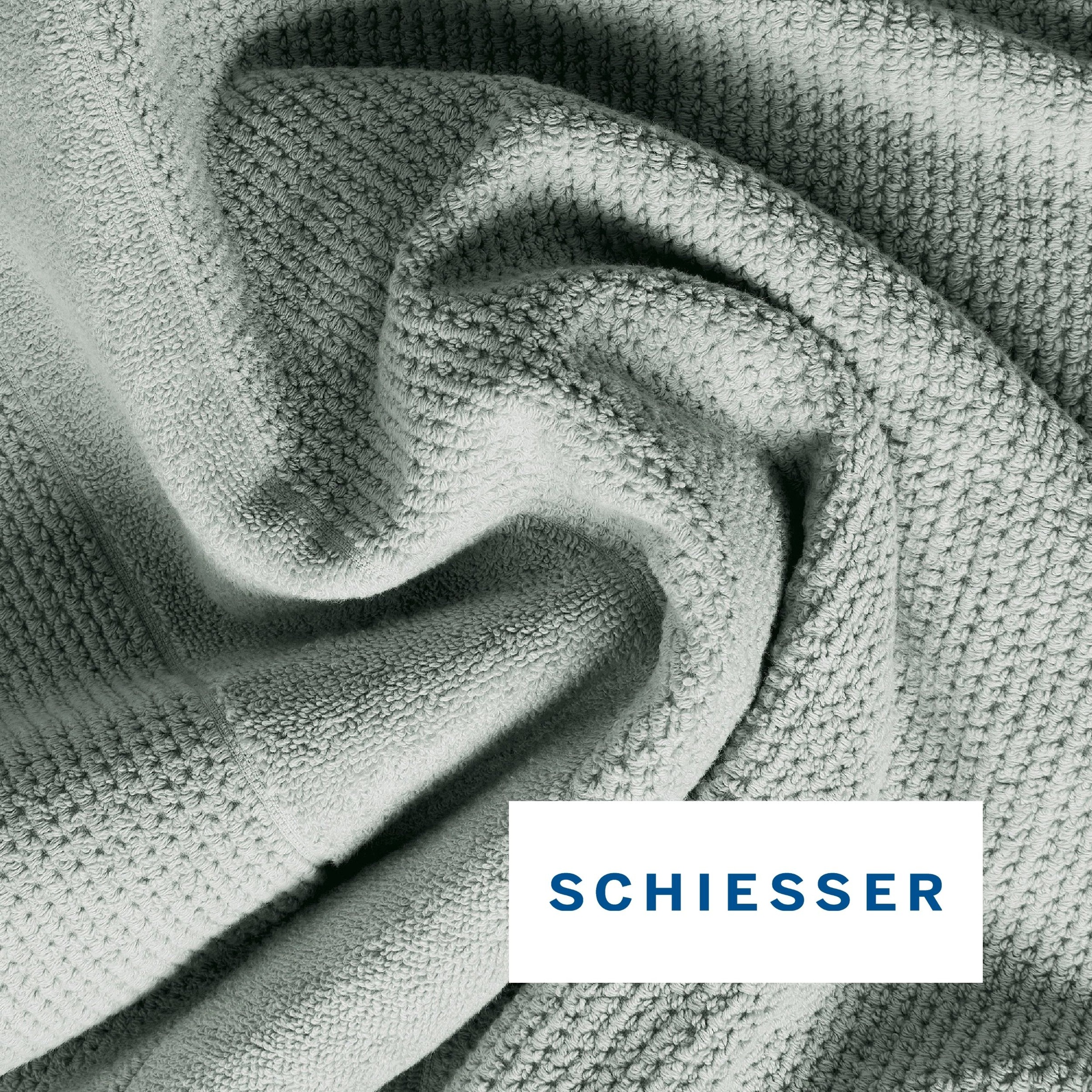 Schiesser Duschtücher »Turin aus 100% Baumwolle in dezenter Reiskornoptik« OEKO-TEX® MADE IN GREEN