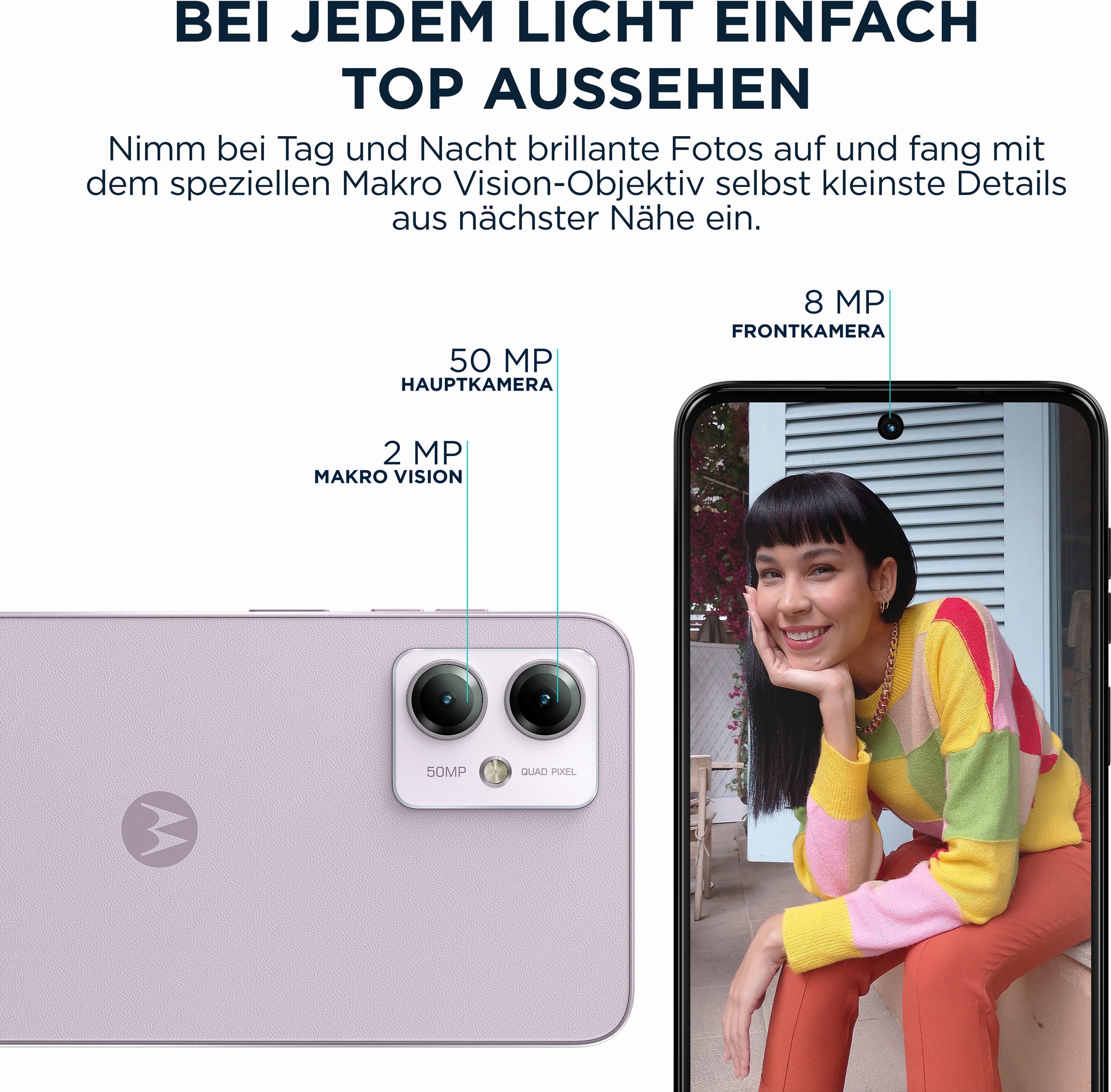 Motorola Smartphone »moto g14«, Sky Blue, 16,51 cm/6,5 Zoll, 128 GB  Speicherplatz, 50 MP Kamera auf Raten kaufen