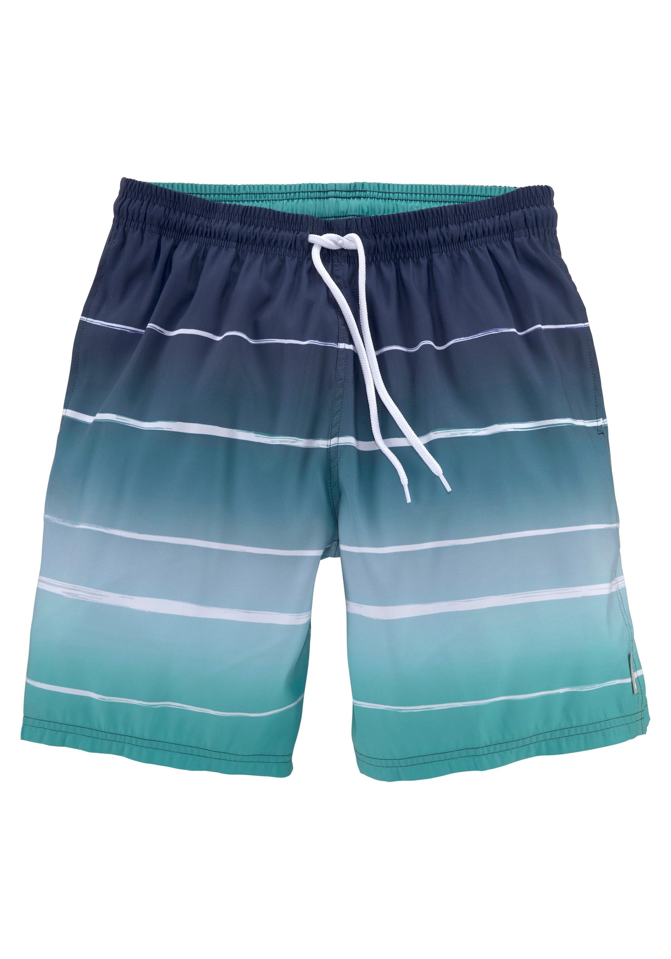 2. Bild von Bench. Badeshorts »Sunset«, mit trendigem Streifenverlauf