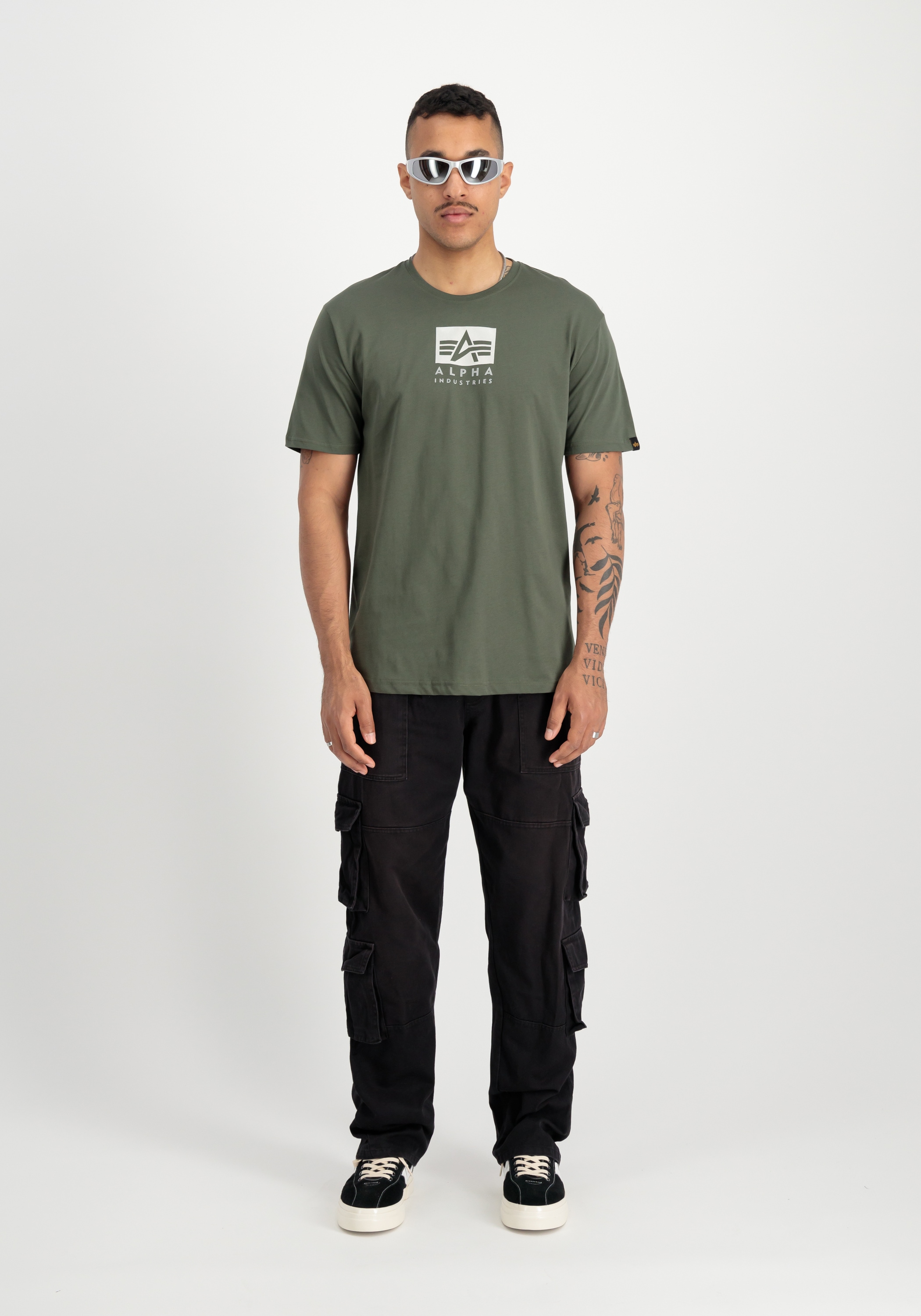 Alpha Industries T-Shirt »Alpha Industries Men - T-Shirts Satin Logo T«