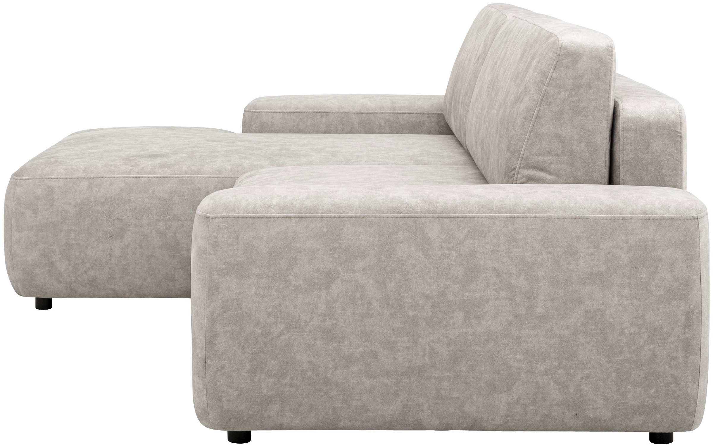INOSIGN Ecksofa »TORGE (264cm), Schlafsofa in Cord, Samtvelours o Struktur fein, L-Form«, Schlaffunktion, Bettkasten, Liegefläche: 125/210 cm