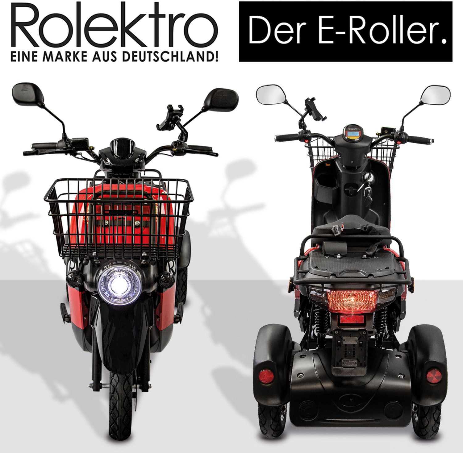 Rolektro Elektromobil »Rolektro E-Carrier 25 V.3 Lithium ohne Koffer«, (Korb)