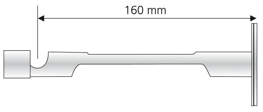 Liedeco Kombiträger, (1 St.), für Flächenvorhangschiene und Gardinenstangen günstig online kaufen