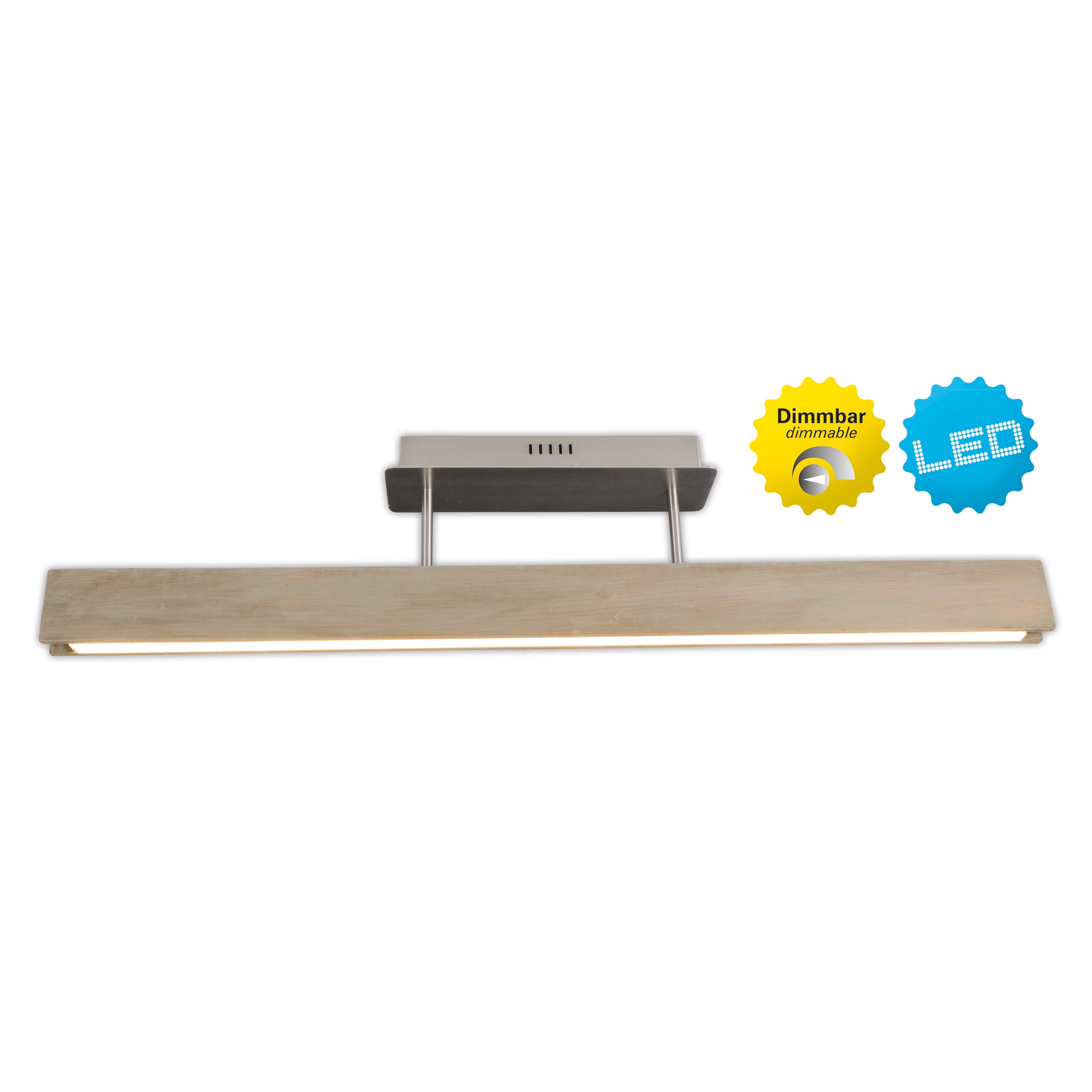 näve LED Deckenleuchte »Straight« LED-Modul 1 Stk. Warmweiß dimmbar mit Wan günstig online kaufen