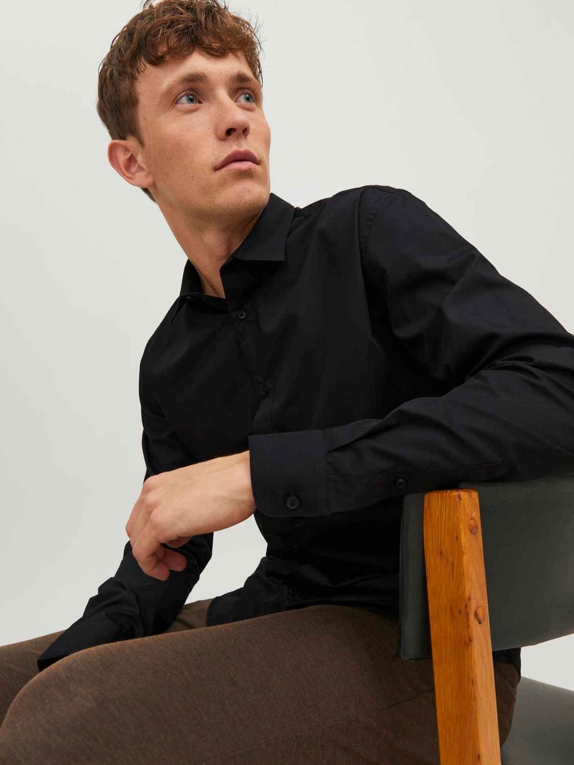 Jack & Jones Langarmhemd »JJJOE SHIRT LS PLAIN«