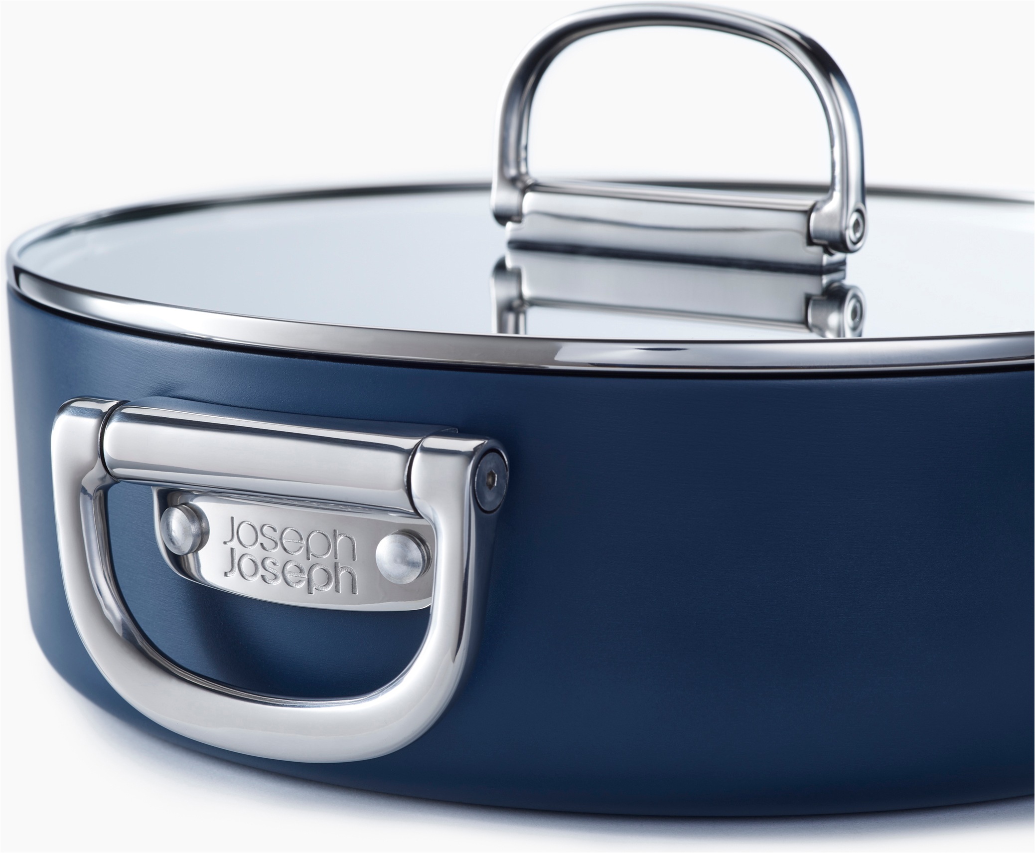 Joseph Joseph Schmortopf »Space 28 cm flacher Topf« Set, Topf inkl. Deckel, 2 tlg. Keramik