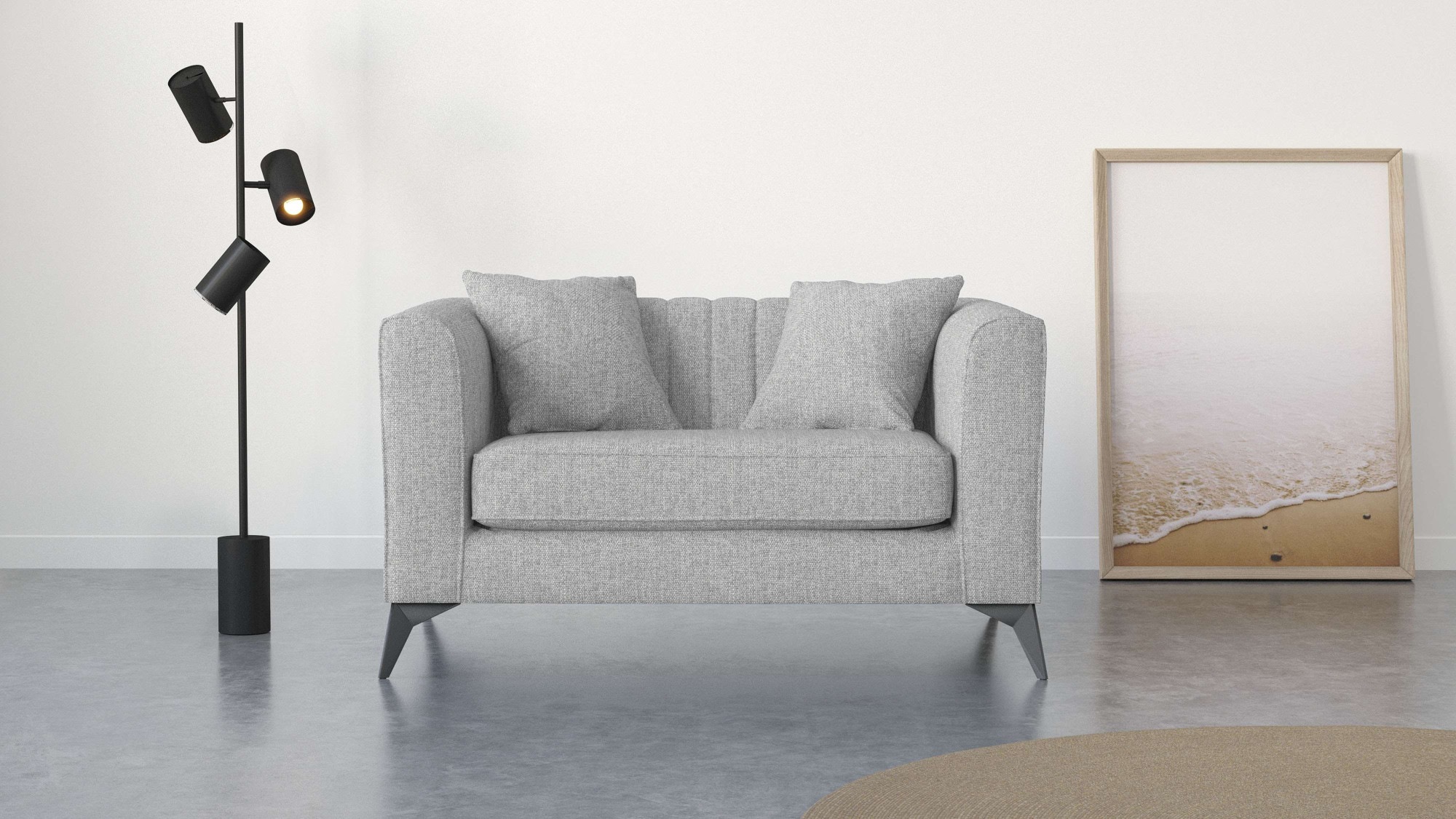 Places of Style Loveseat »MATTHEW Loungesessel, Maße B/T/H: 130/86/74 cm«, günstig online kaufen